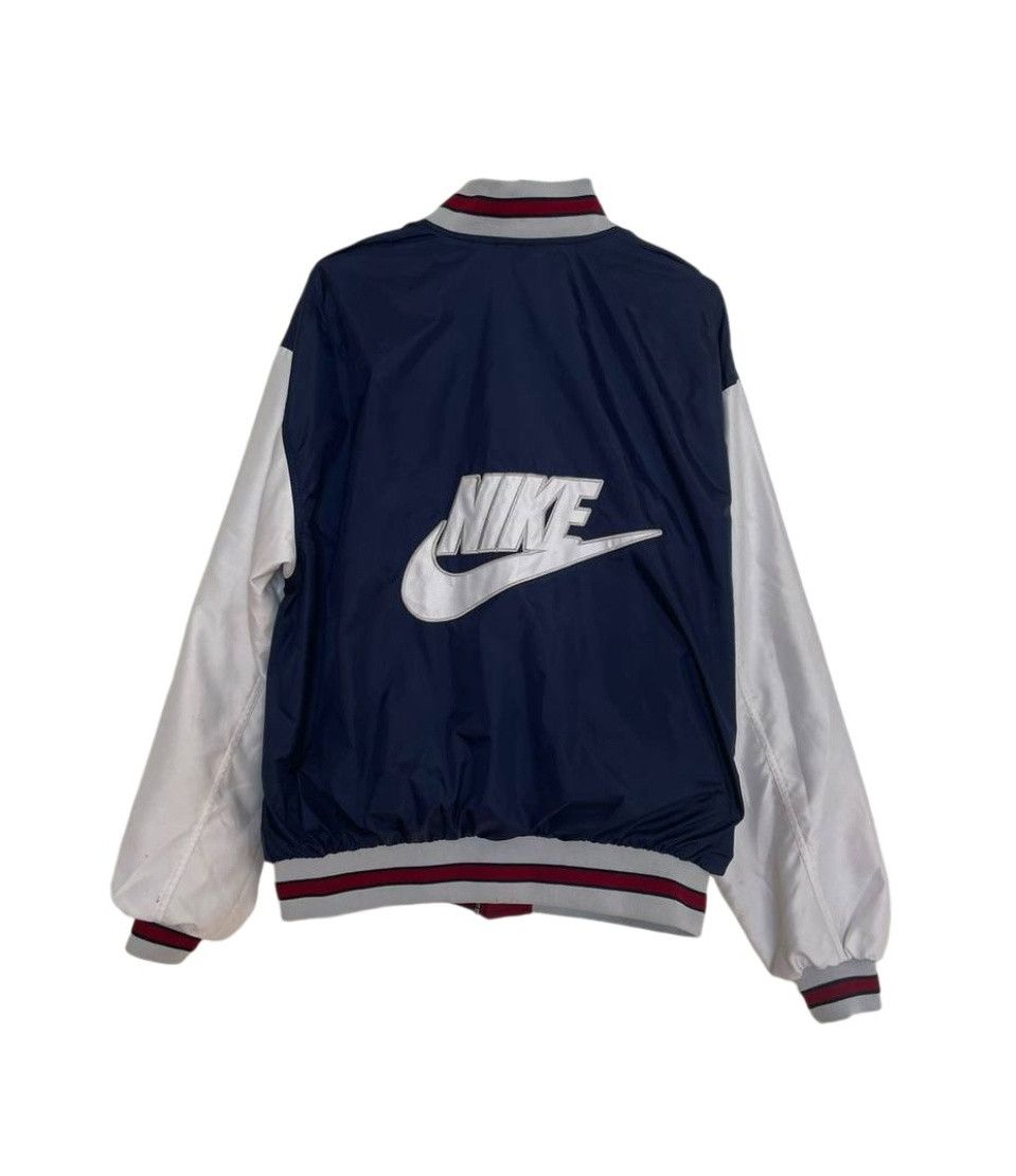 Nike × Vintage Vintage Nike Dual Sided Bomber Jacket L Size US L / EU 52-54 / 3 - 8 Thumbnail