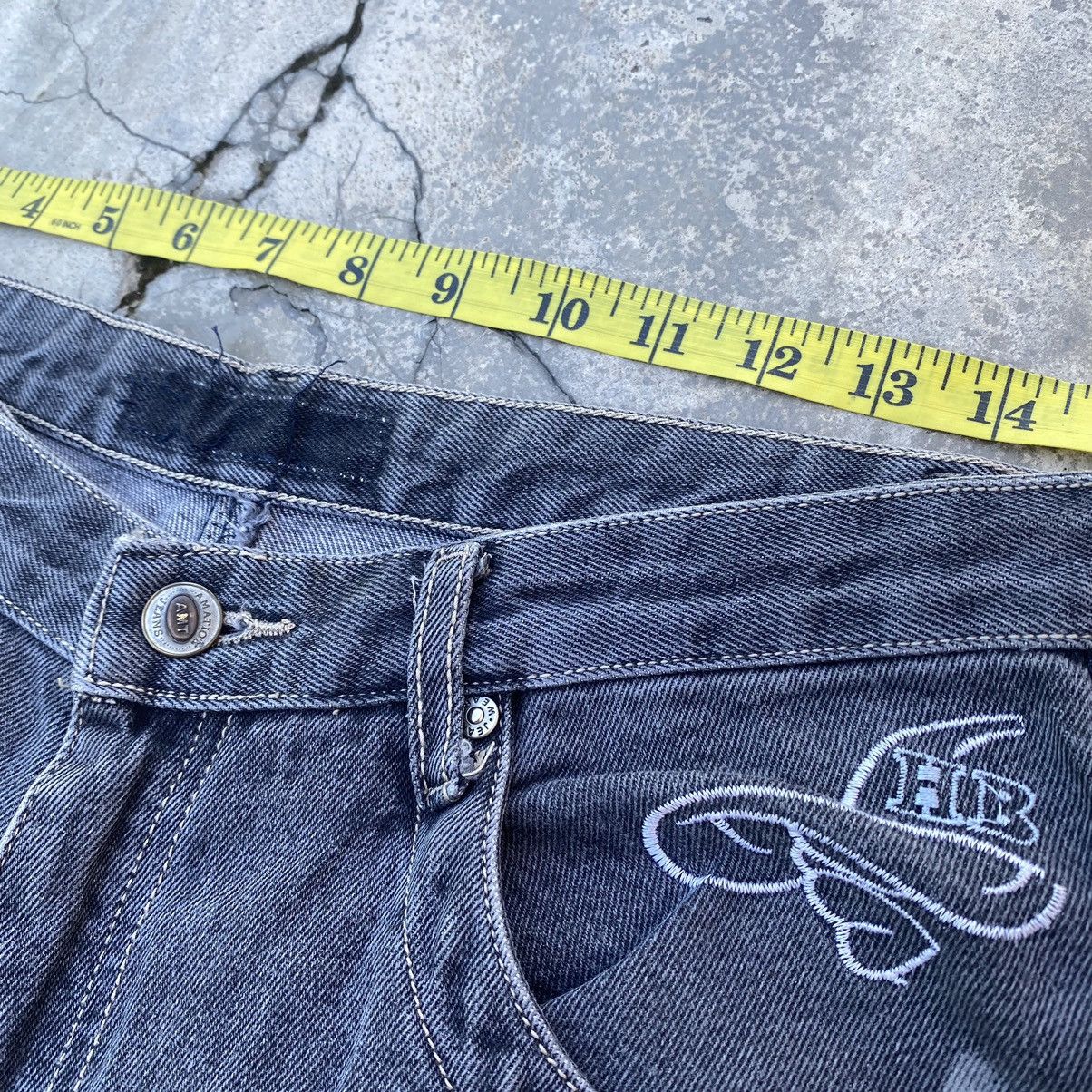 JNCO DISTRESSED PAINT SPLATTER JEANS Size US 30 / EU 46 - 8 Thumbnail
