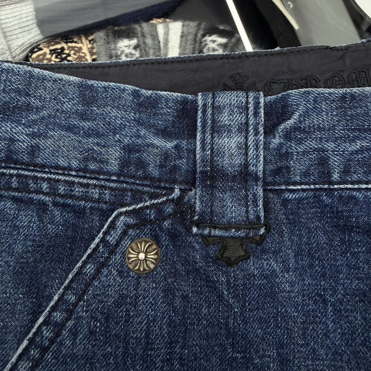 Chrome Hearts Chrome Hearts Double Knee Carpenter Denim Shorts Indigo Size US 33 - 8 Thumbnail