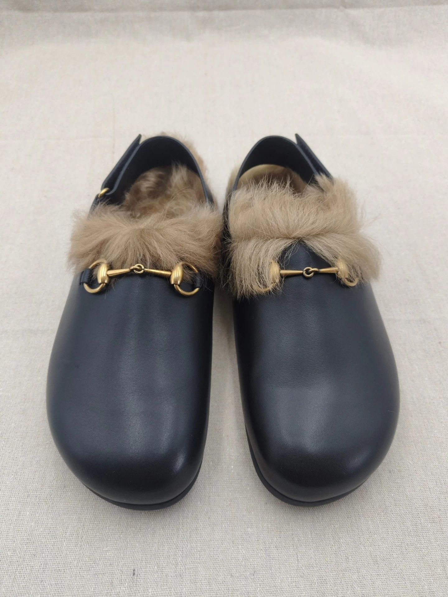 Gucci Gucci Horsebit Wool Lined Slides 43 (Final Price) Size US 10 / EU 43 - 3 Thumbnail