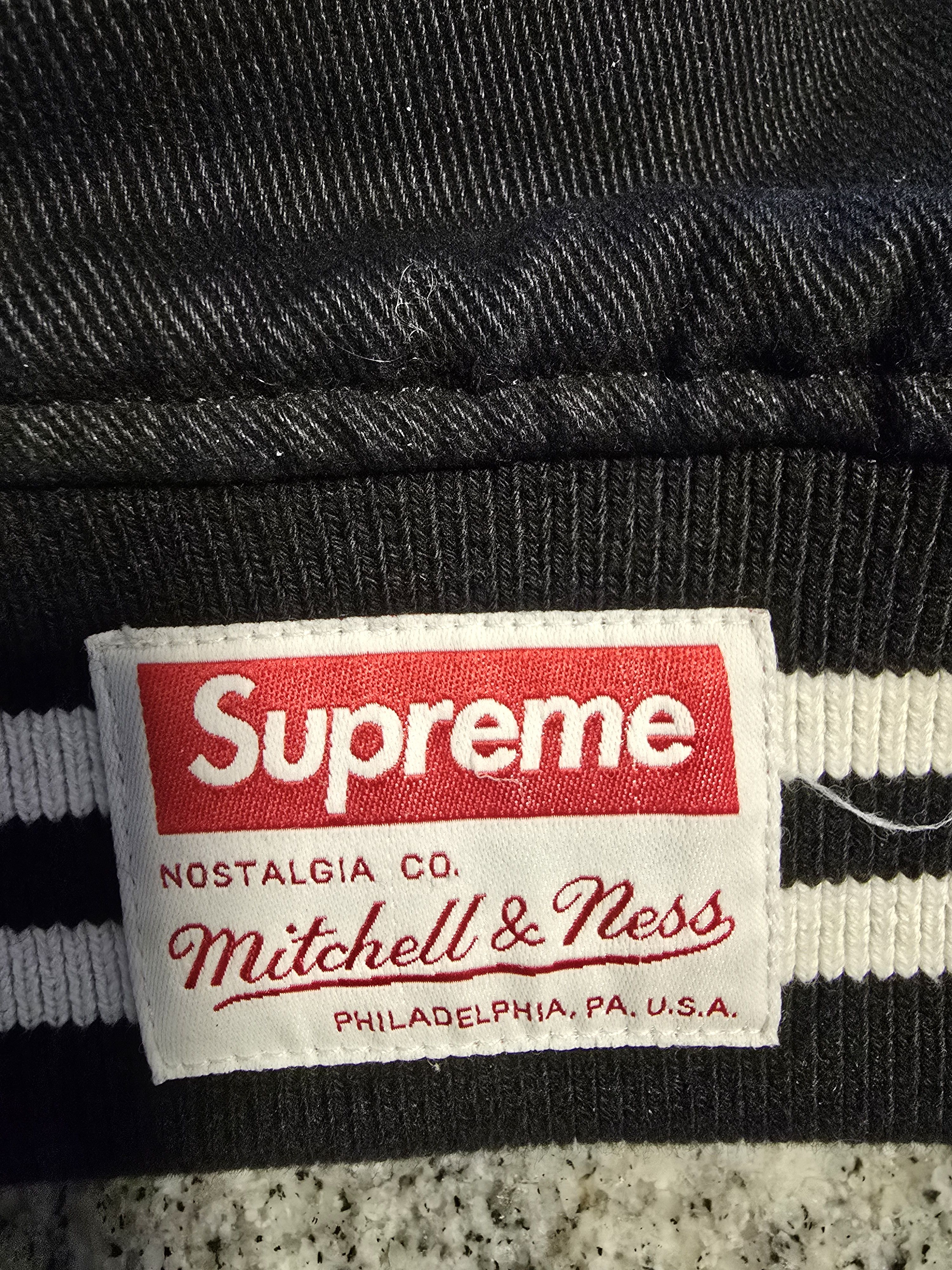 Supreme Supreme Mitchell & Ness Doughboy Twill Varsity Jacket Size US XL / EU 56 / 4 - 3 Thumbnail