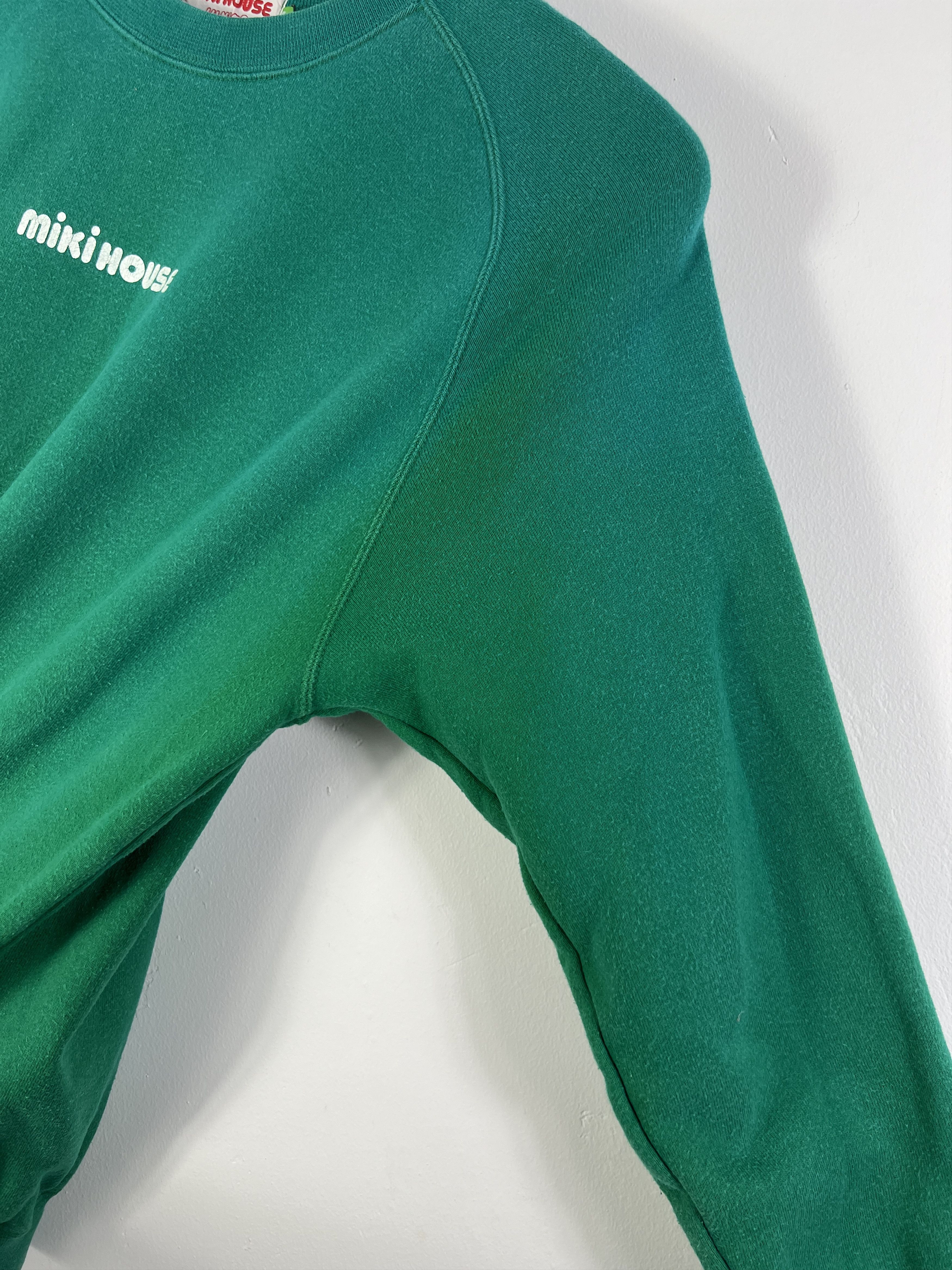 Japanese Brand Mikihouse Junior Big Logo Sweatshirt (YL) GTMP206 Size US S / EU 44-46 / 1 - 9 Thumbnail