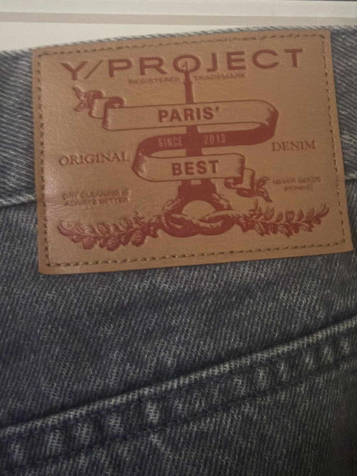 Y/Project Y/Project Evergreen Western Denim Grey 34 Detachable Cuffs Size US 34 / EU 50 - 3 Thumbnail