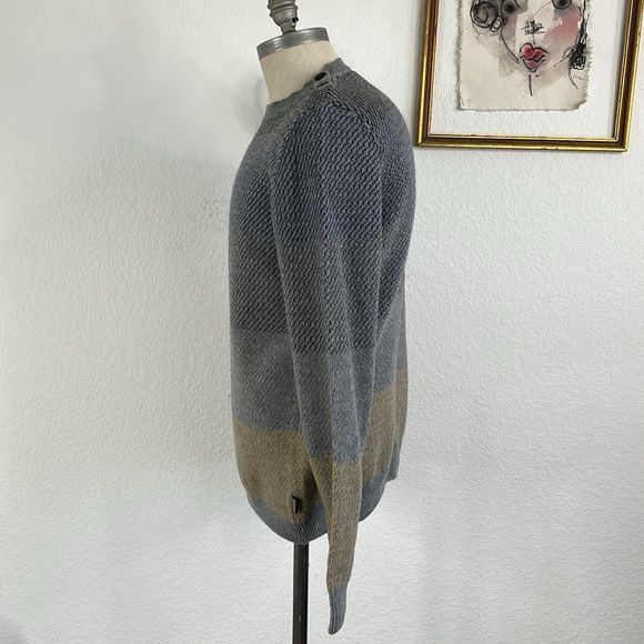 Barbour Barbour International Mens Grey Strata Crew Jumper Size US M / EU 48-50 / 2 - 5 Thumbnail