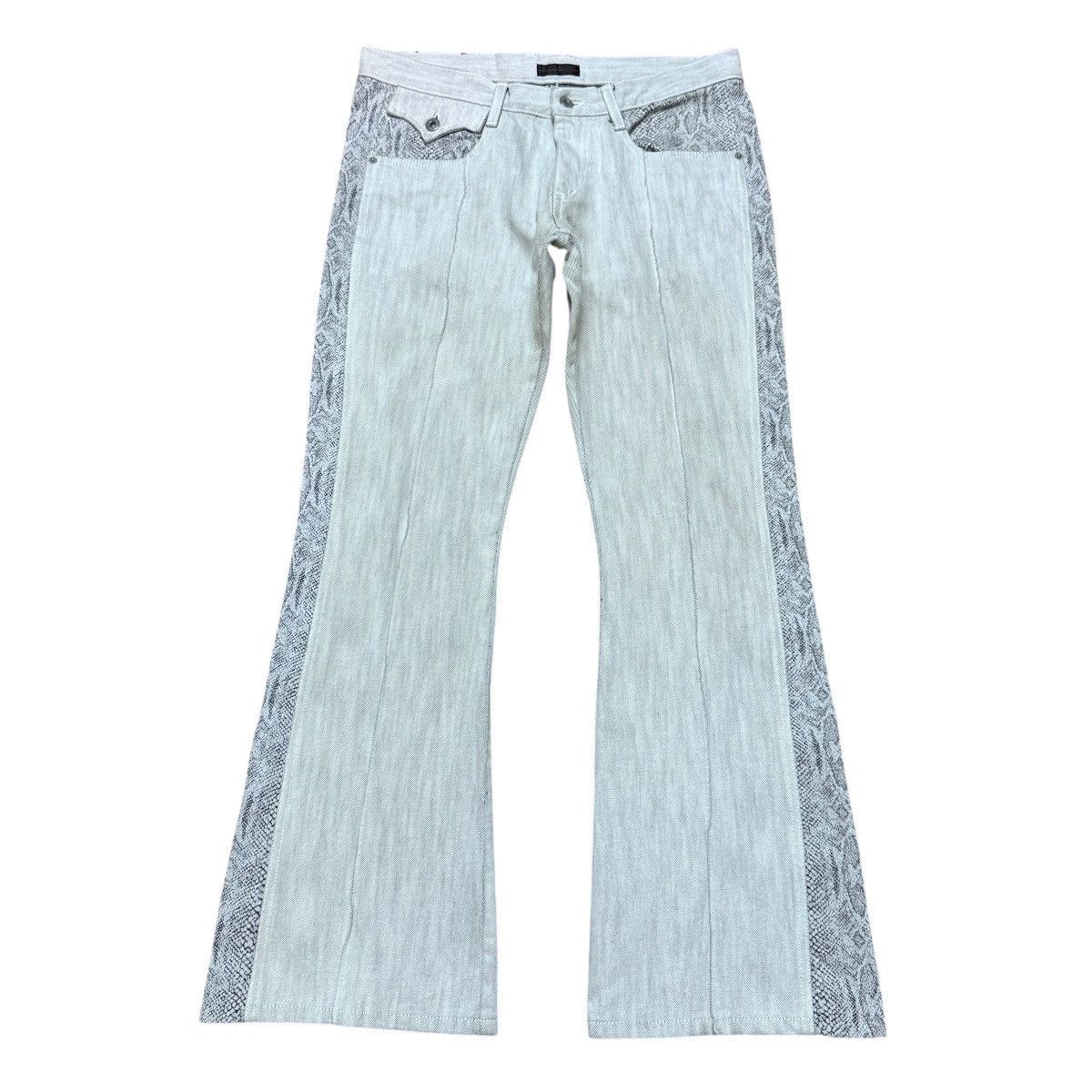 Japanese Brand × Morgan Homme Morgan Homme Side Snake Part Bootcut
