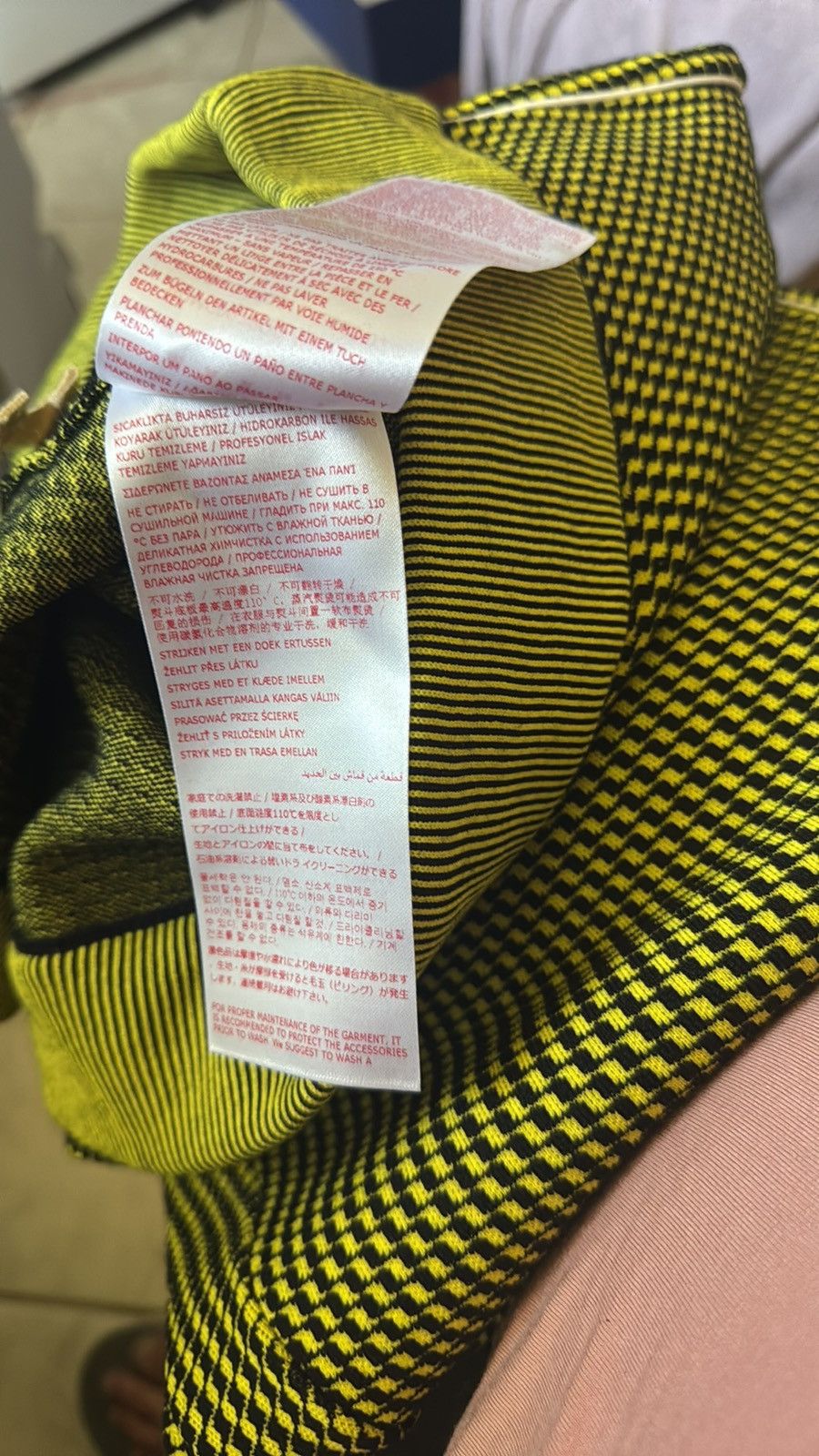 Marni Marni trouser pants black yellow herringbone wool SF2023 Size 40R - 7 Thumbnail