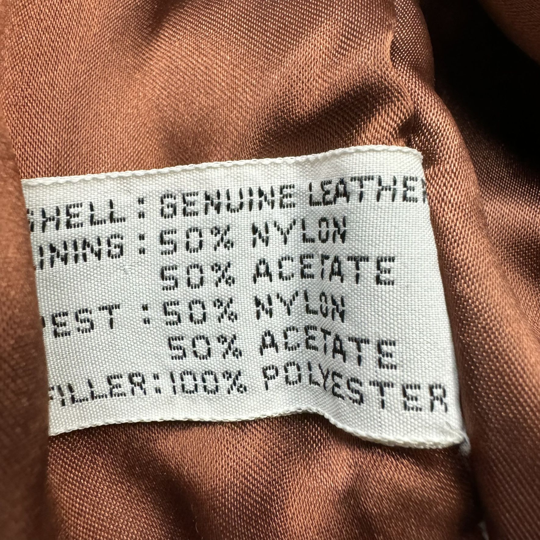 Vintage Vintage boxy brown leather bomber jacket Size US L / EU 52-54 / 3 - 6 Thumbnail