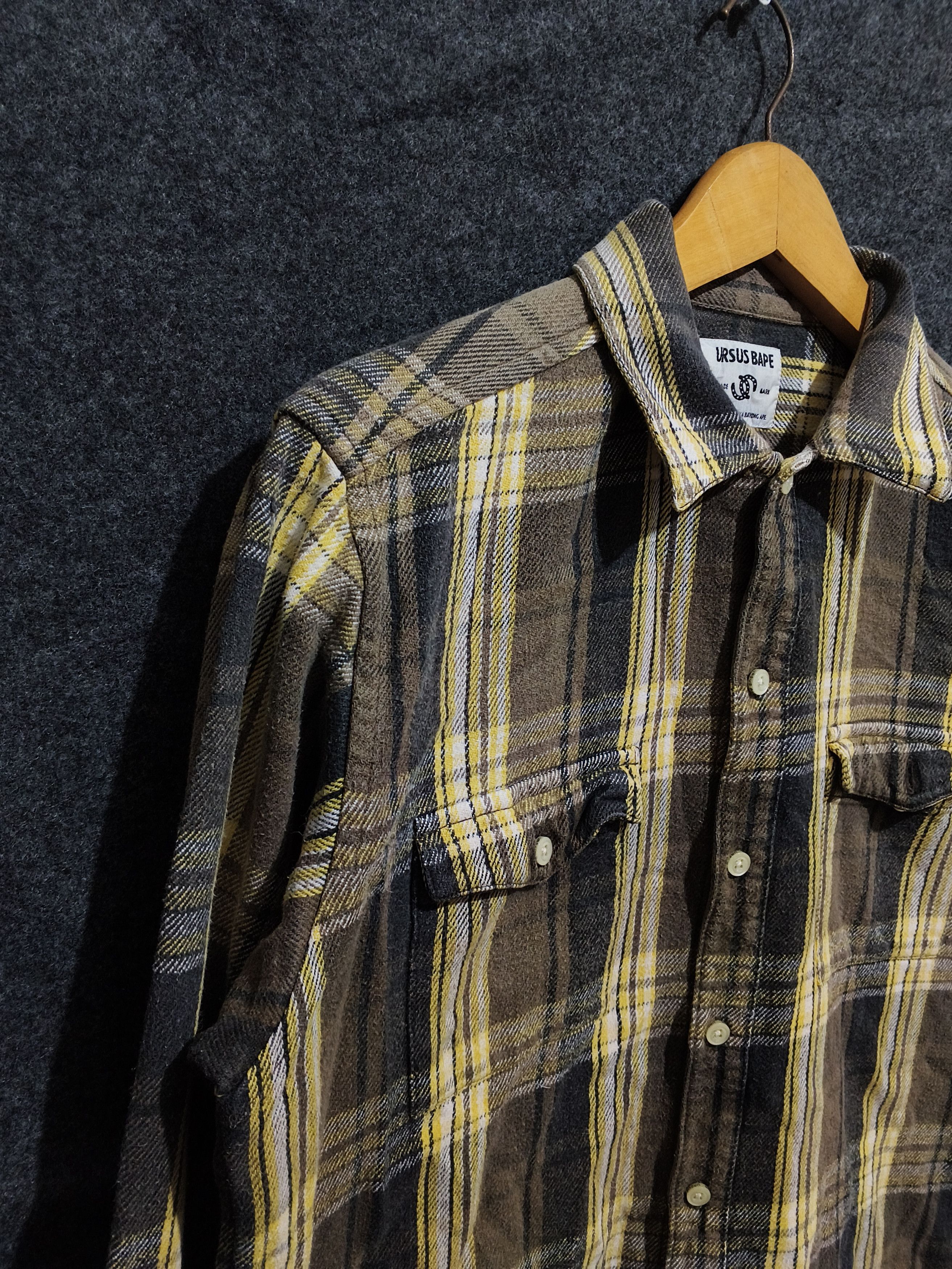 Bape URSUS BAPE Plaid Flannel Shirt Size US XL / EU 56 / 4 - 4 Thumbnail