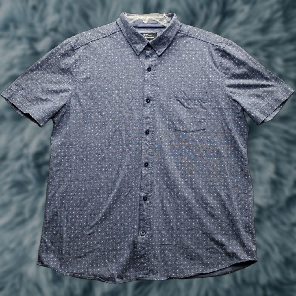Johnston & Murphy Johnston & Murphy Shirt Mens L Multicolor Short Sleeve Collared Button Up Size US L / EU 52-54 / 3 - 1 Thumbnail