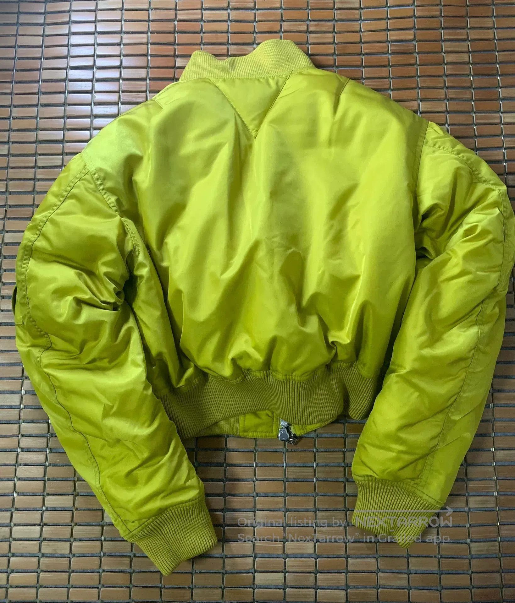 Bottega Veneta Bottega Veneta Short Yellow Down Pilot Jacket. Size L / US 10 / IT 46 - 2 Thumbnail