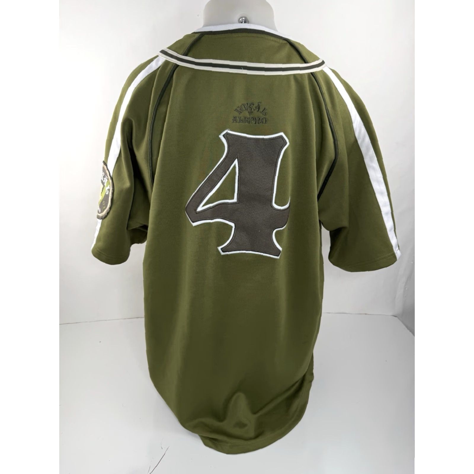 Vintage VOKAL 90s Y2K Embroidered Baseball Jersey Mens XL Green Stitched Casual Activewear Size US XL / EU 56 / 4 - 7 Thumbnail