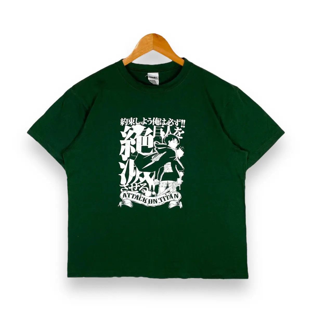 Anime × Japanese Brand × Vintage VINTAGE 00's ATTACK ON TITAN LEVI ACKERMAN ANIME TEE Size US L / EU 52-54 / 3 - 1 Thumbnail