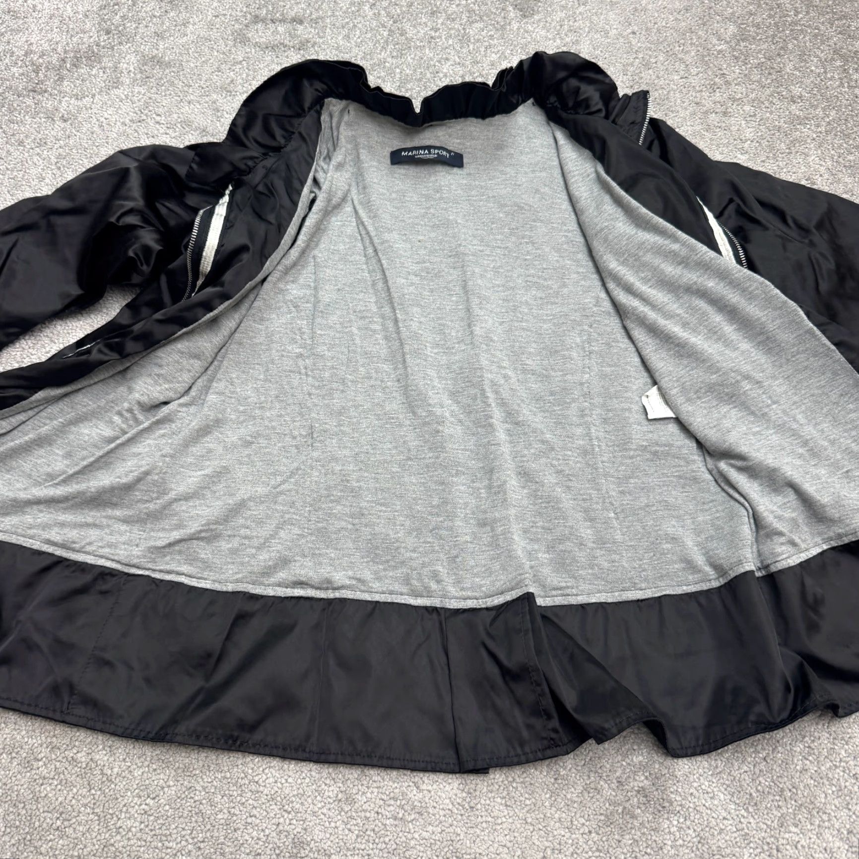 Marina Rinaldi Marina Rinaldi Jacket Womens XL Black Full Zip Pocket Sport Rain Bomber Size XL / US 12-14 / IT 48-50 - 5 Thumbnail