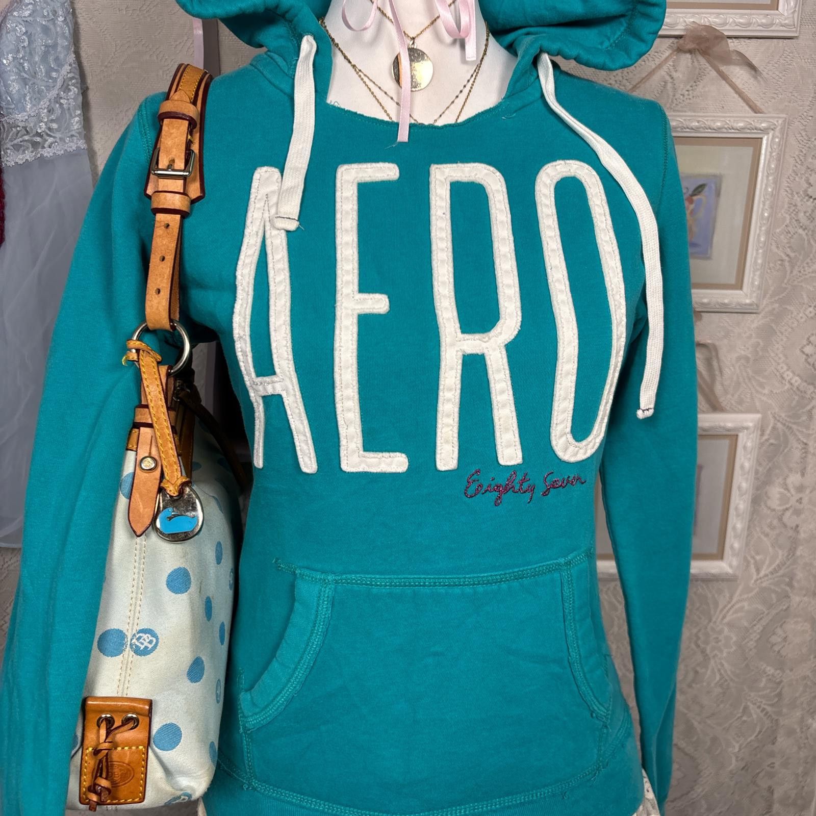 Aeropostale y2k blue Aeropostale fitted hoodie Size M / US 6-8 / IT 42-44 - 4 Thumbnail
