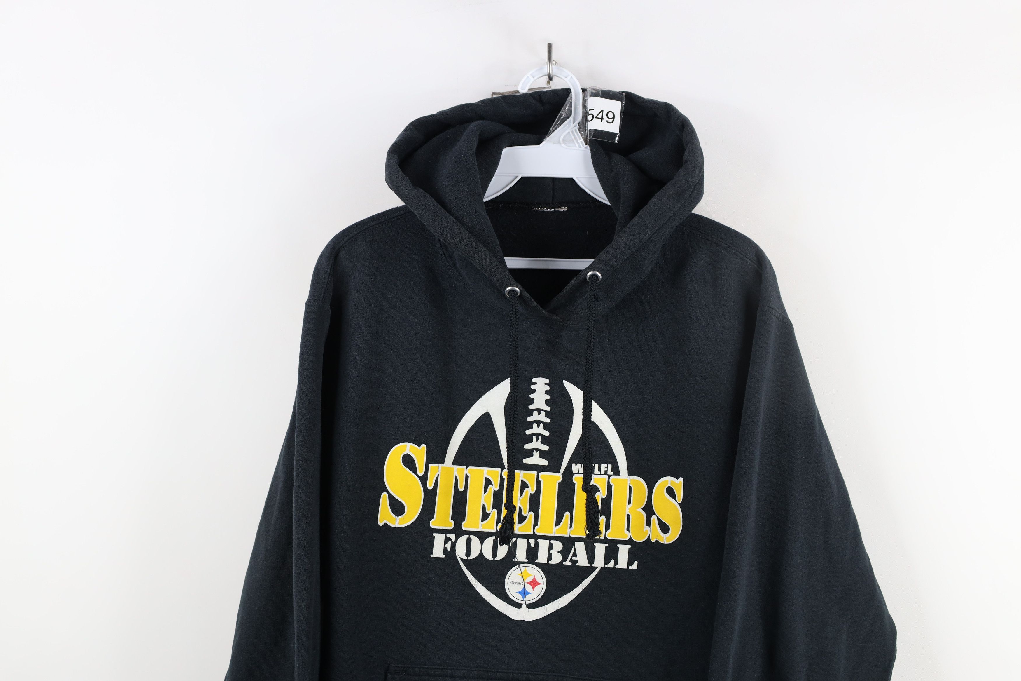 Vintage Vintage 90s Pittsburgh Steelers Football Hoodie Sweatshirt Size US M / EU 48-50 / 2 - 2 Thumbnail