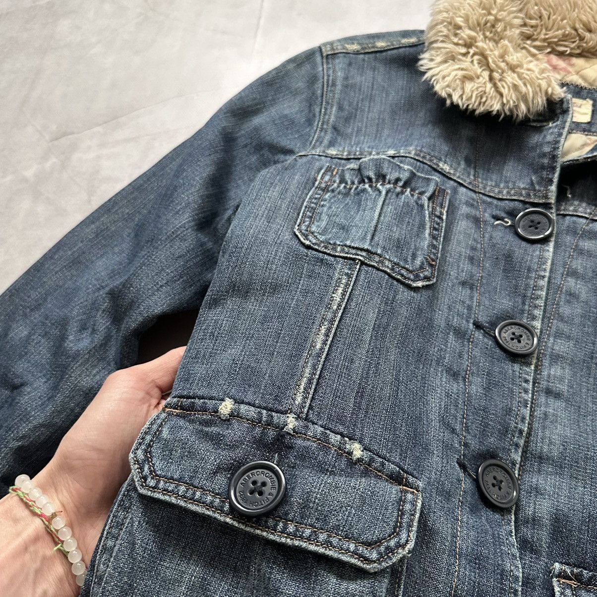 Hysteric Glamour × Undercover Abercrombie Fitch Napoleon Military Denim Jacket Fur Trim Size M / US 6-8 / IT 42-44 - 7 Thumbnail