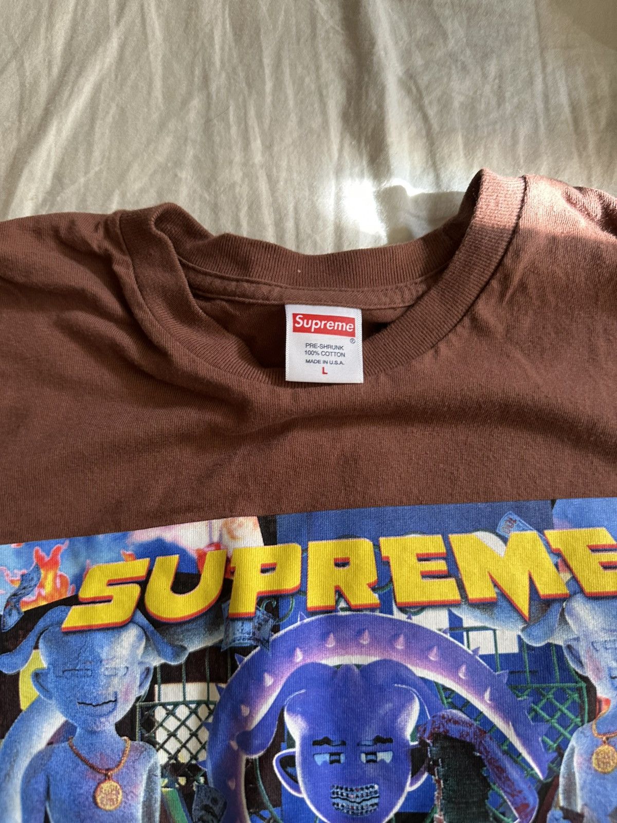 Supreme Supreme “Richest” Tee Brown Size US L / EU 52-54 / 3 - 2 Thumbnail