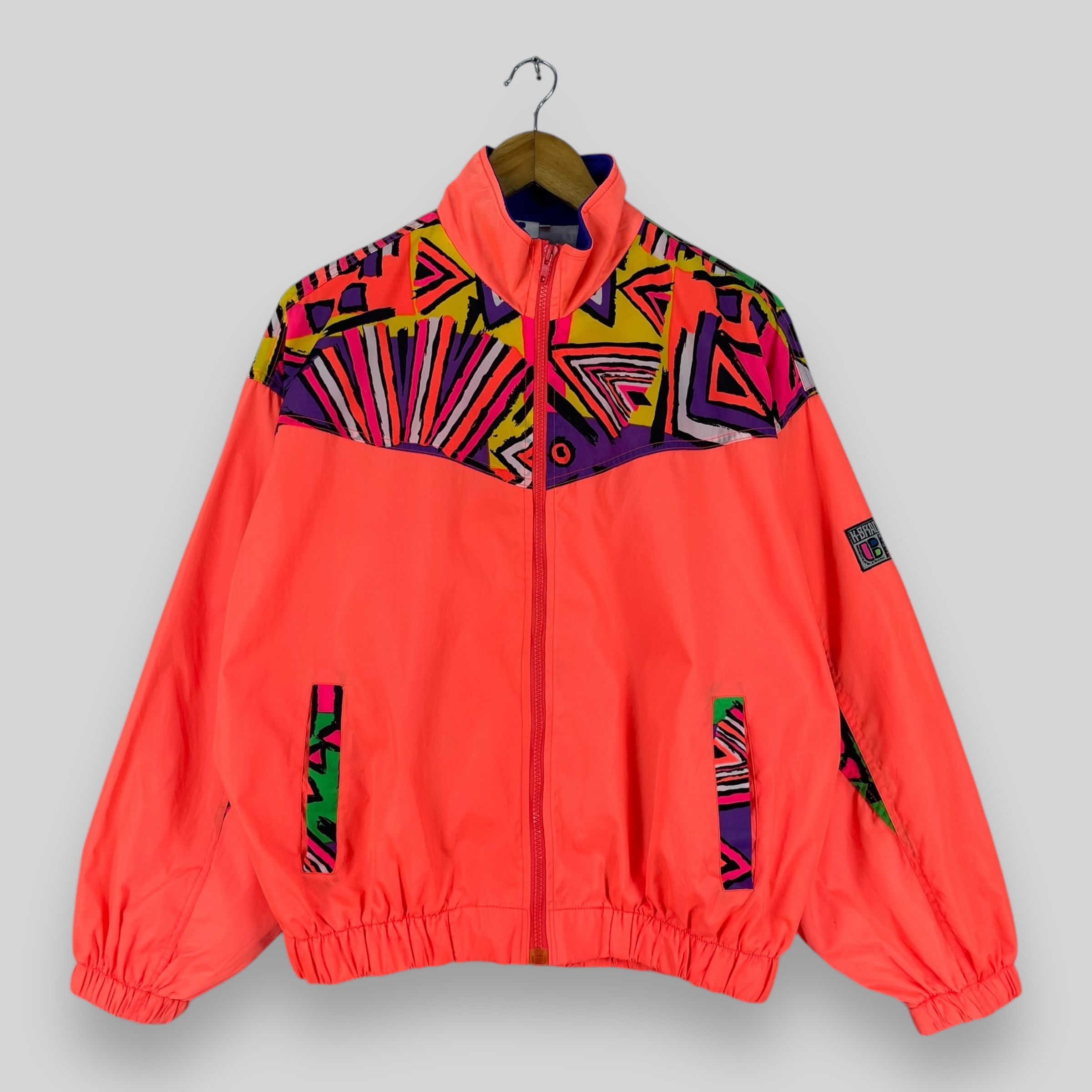 Vintage Vintage K-BRADSHAW Abstract Pattern Windbreaker Jacket Size US M / EU 48-50 / 2 - 1 Thumbnail