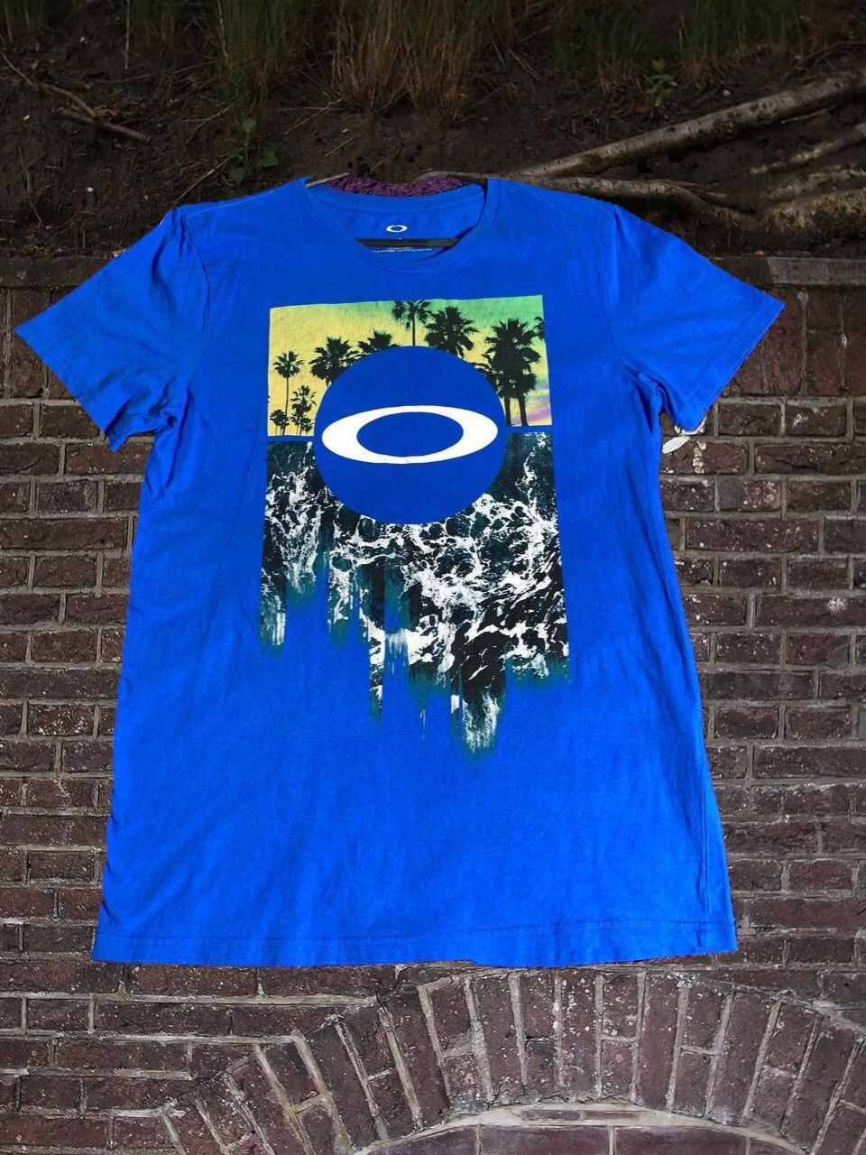 Oakley Oakley tee Big Center Logo Made in USA 90s Y2K Skate Size US L / EU 52-54 / 3 - 1 Thumbnail