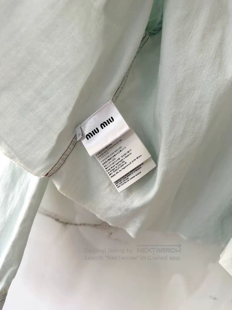 Miu Miu Miu Miu Light blue denim shirt jacket Size XS / US 0-2 / IT 36-38 - 4 Thumbnail