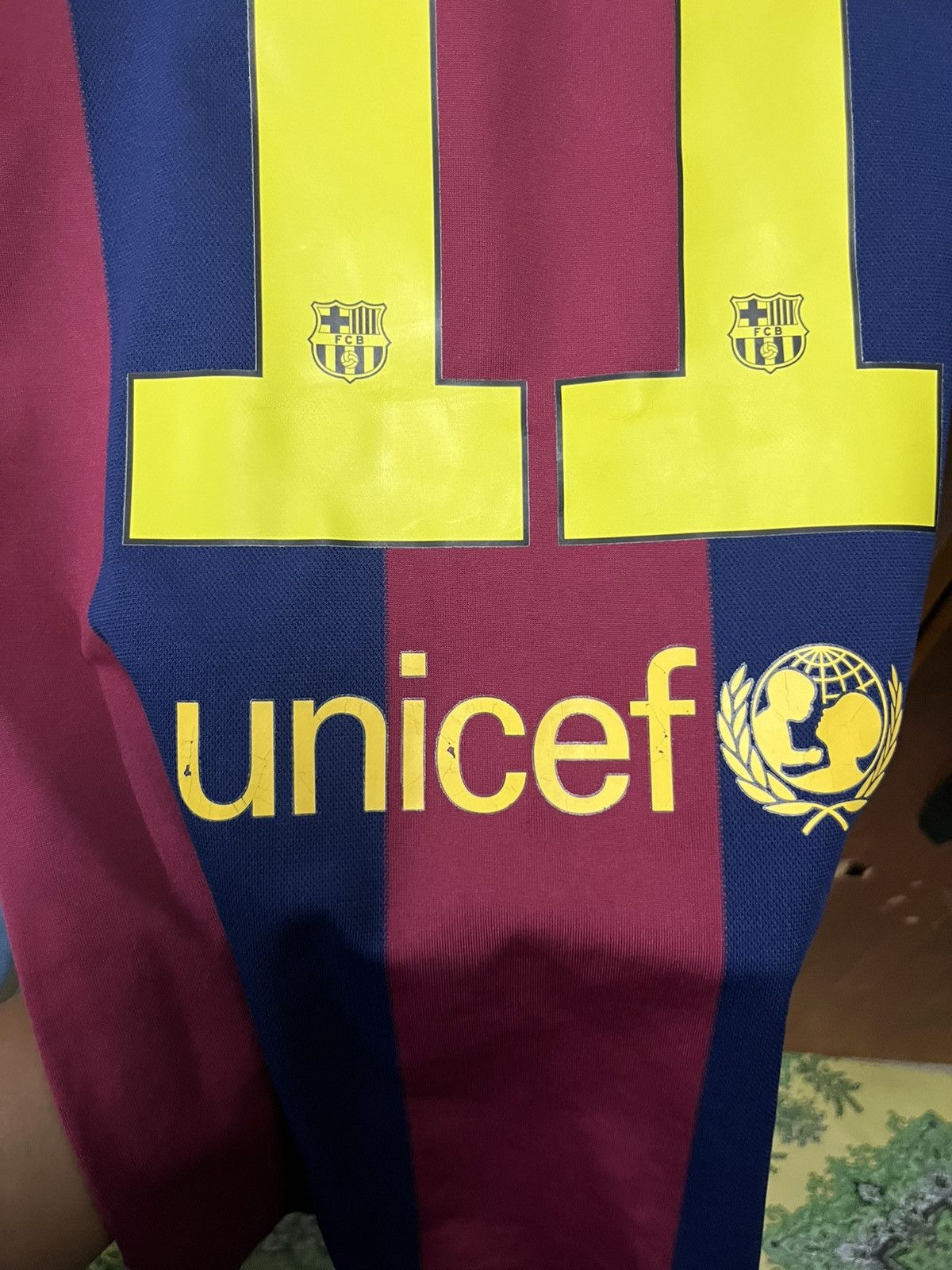 Nike BARCALONA 2014/15 HOME | NEYMAR 11 Size US L / EU 52-54 / 3 - 9 Thumbnail