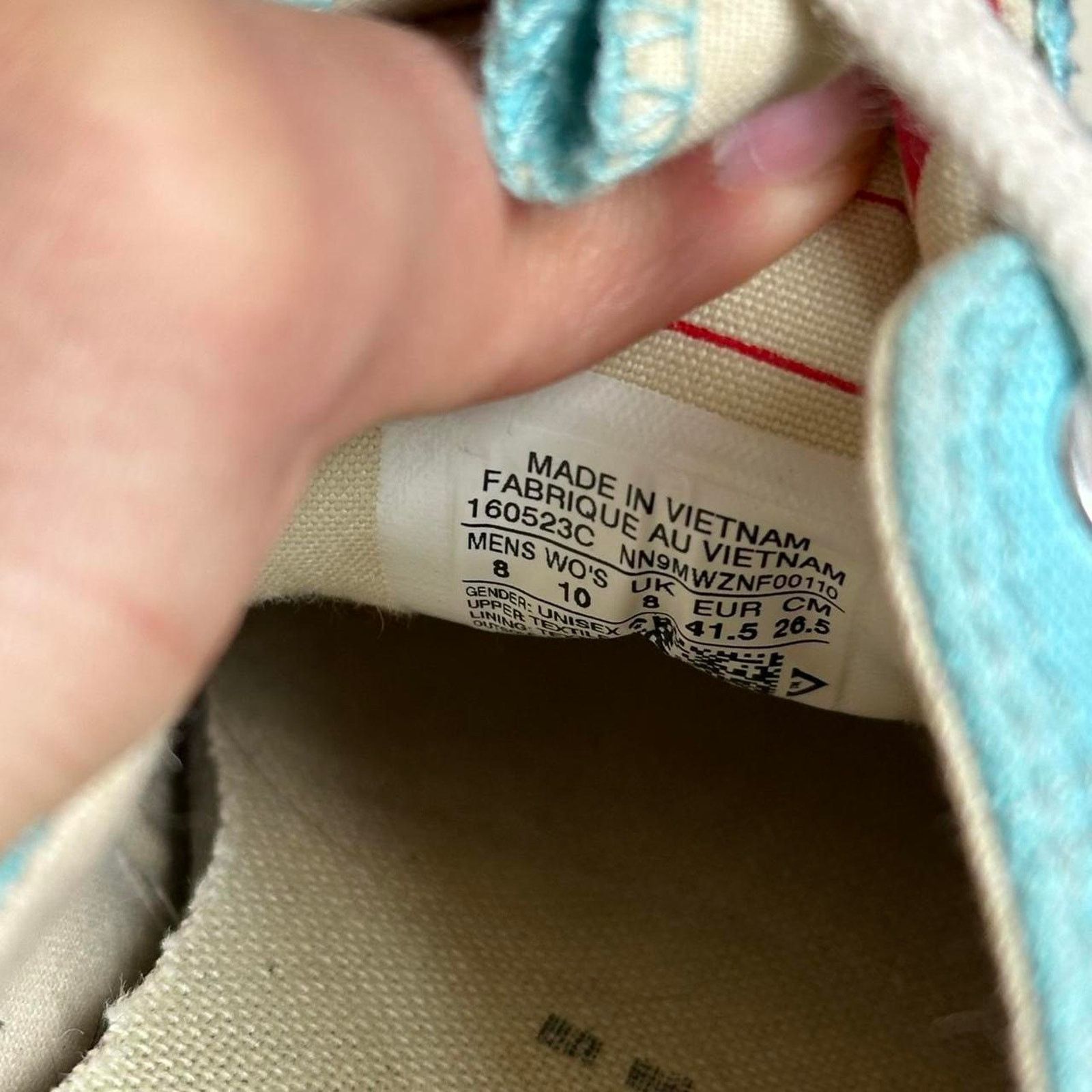 Converse Baby Blue Aqua Chuck Taylor Converse OX Low Chuck 70 Sneaker Size US 8 / EU 41 - 8 Thumbnail
