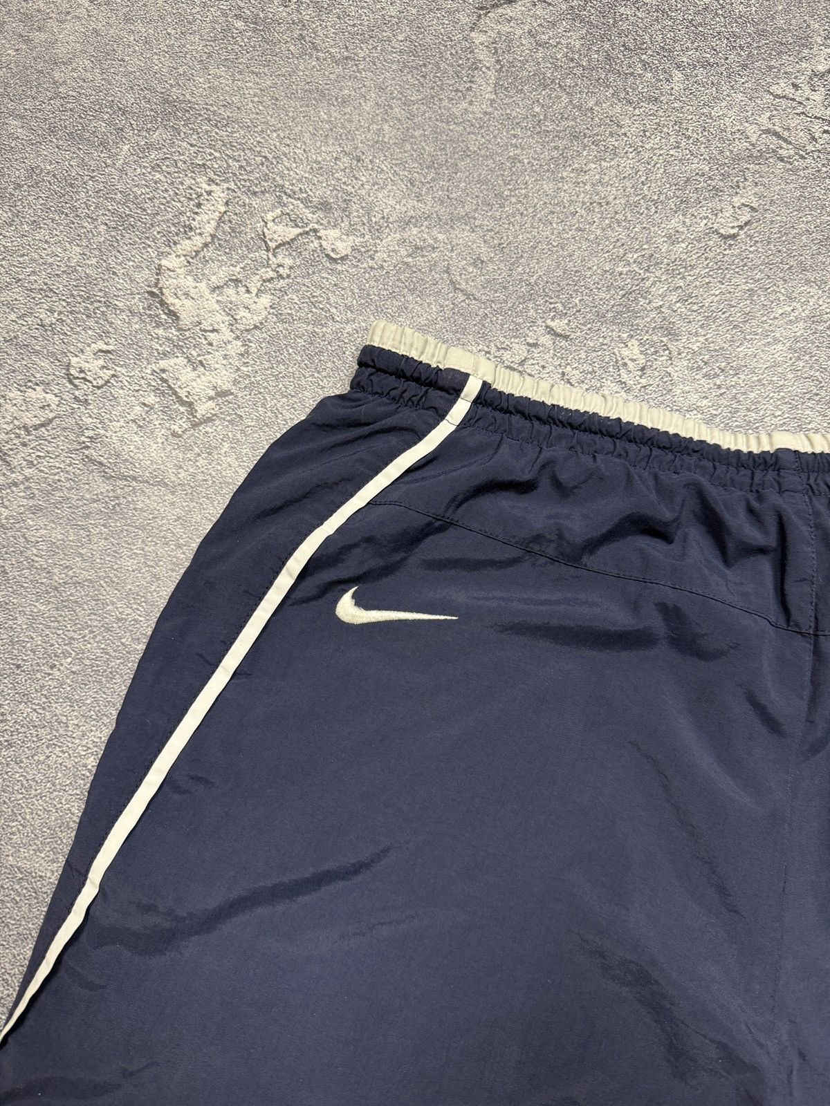 Nike × Vintage Vintage Nike Pants Embroidered Nylon Drill Pants Joggers Y2K Size US 33 - 2 Thumbnail