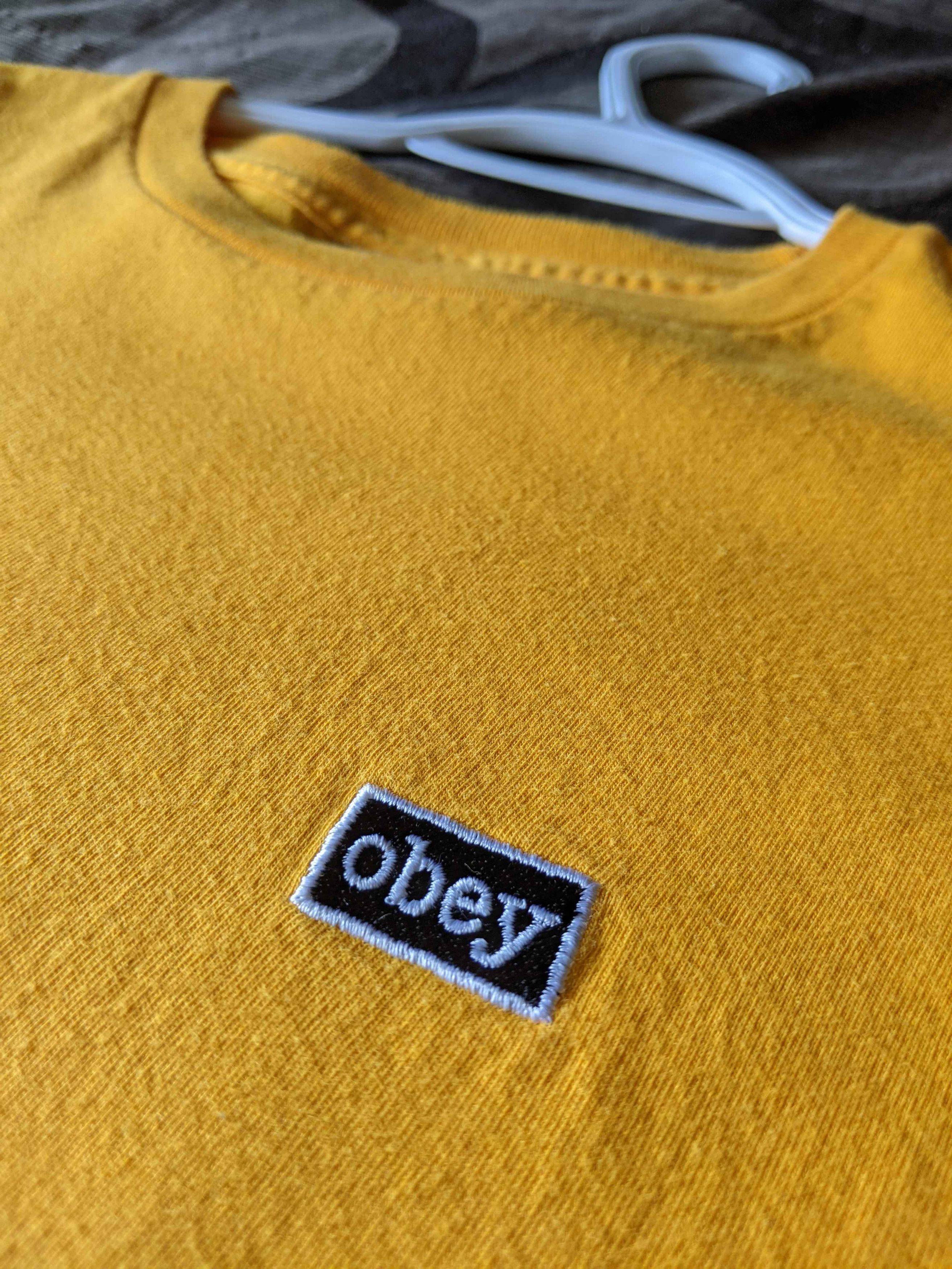 Obey Yellow Obey Embroidered Small Logo Patch T-Shirt Size US M / EU 48-50 / 2 - 3 Thumbnail