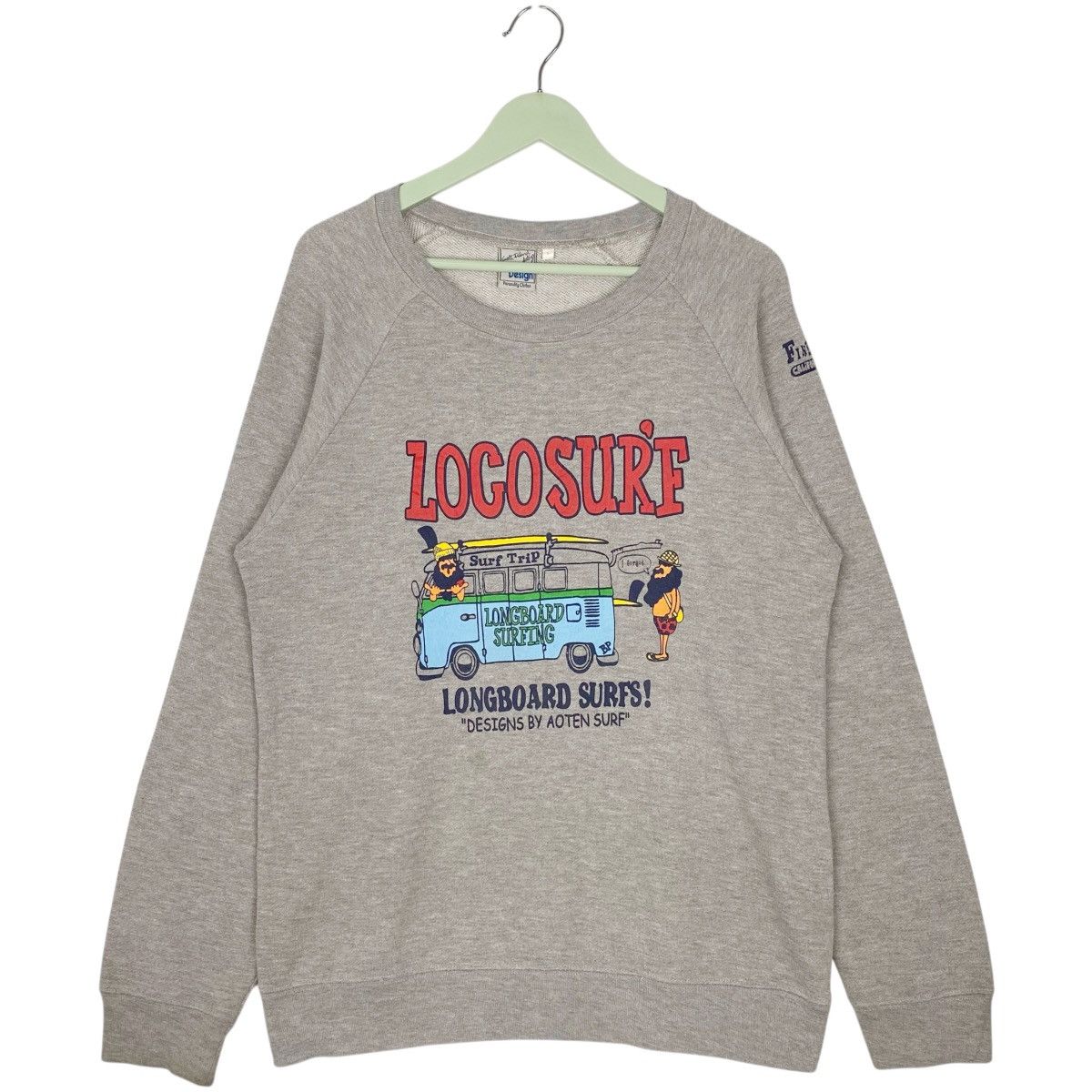 Vintage Vintage CPS Design Surf Sweatshirt Crewneck Grey Size L Size US L / EU 52-54 / 3 - 6 Thumbnail