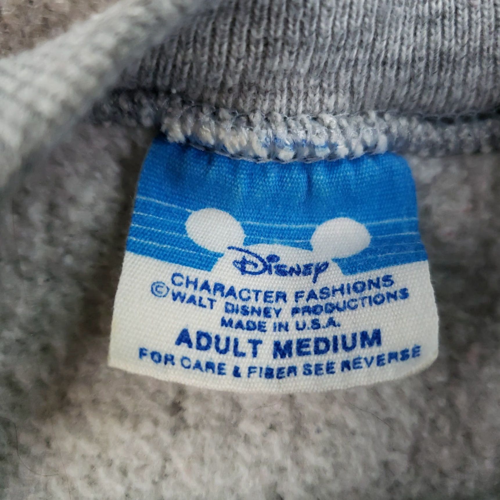Disney VINTAGE Disney Mickey Mouse Sweatshirt Womens Medium Gray 80s Cartoon Crew Neck Logo USA Size M / US 6-8 / IT 42-44 - 5 Thumbnail