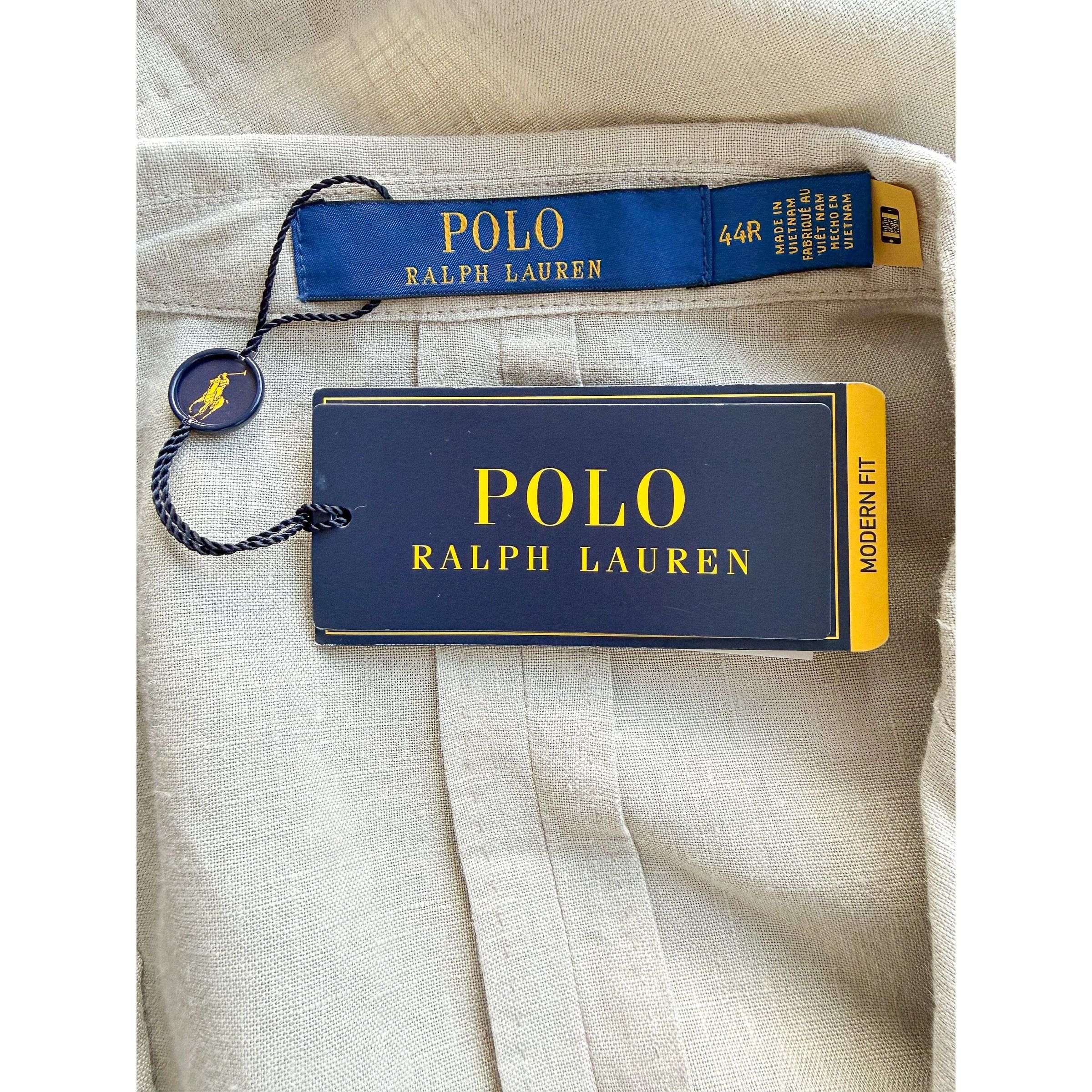 Polo Ralph Lauren Ralph Lauren Classic Beige Linen Blazer Size 44R - 5 Thumbnail