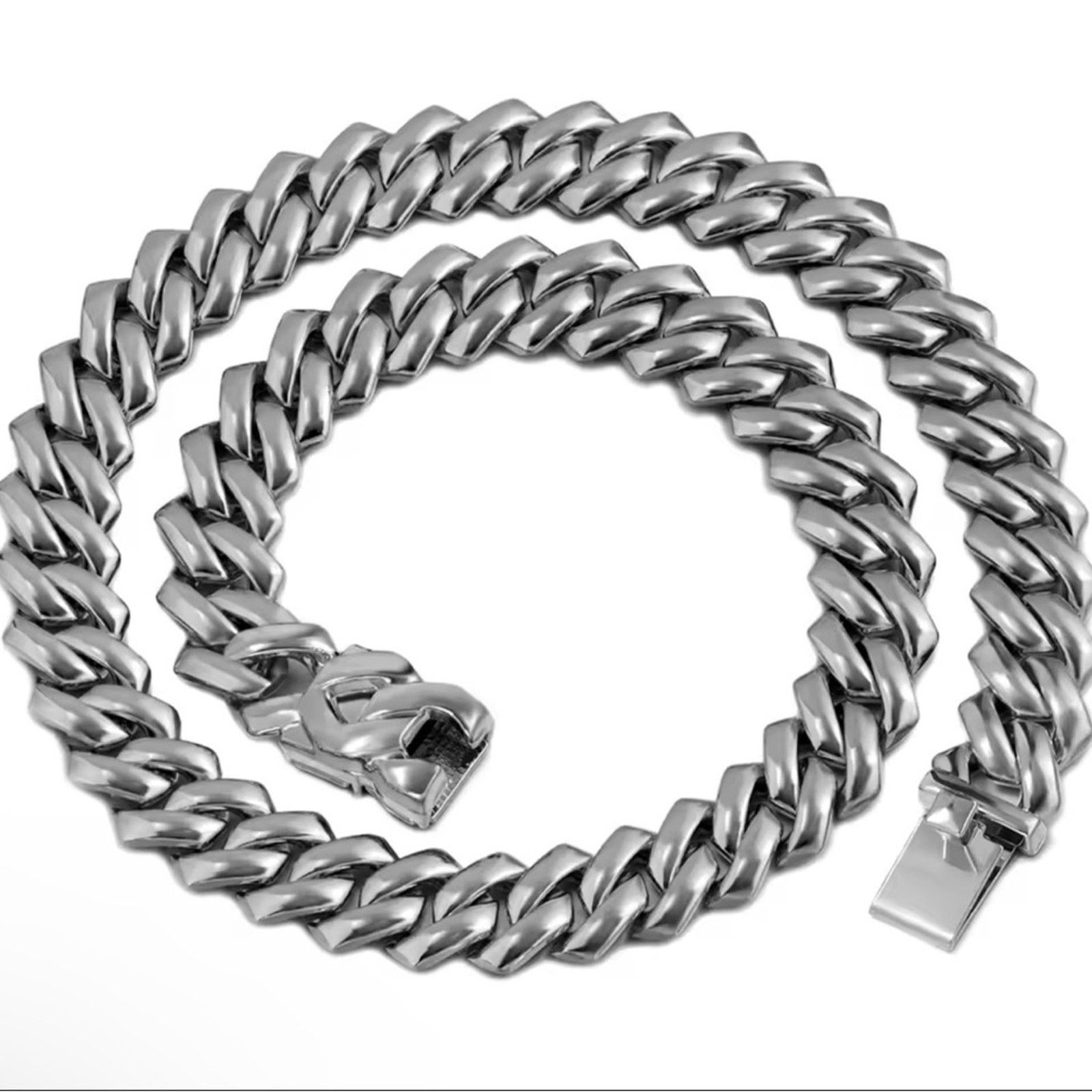 Other Miami Cuban Link Chain For Women Iced Out Choker 16” Size ONE SIZE - 3 Thumbnail