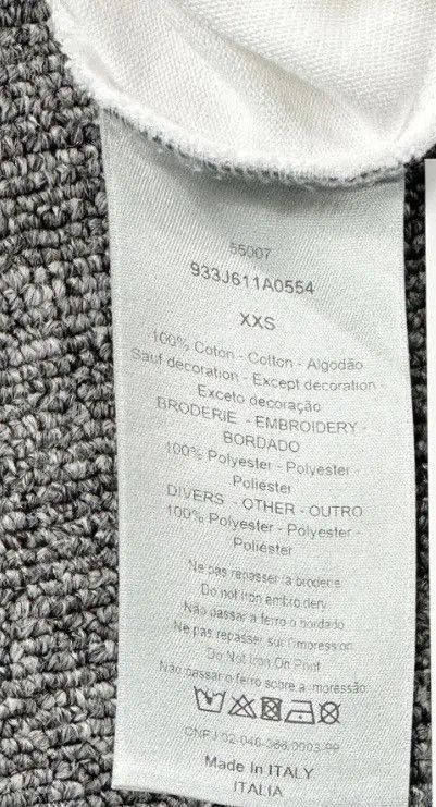 Dior White Short Sleeve Floral Pocket T-Shirt. Size US XXS / EU 40 - 6 Thumbnail