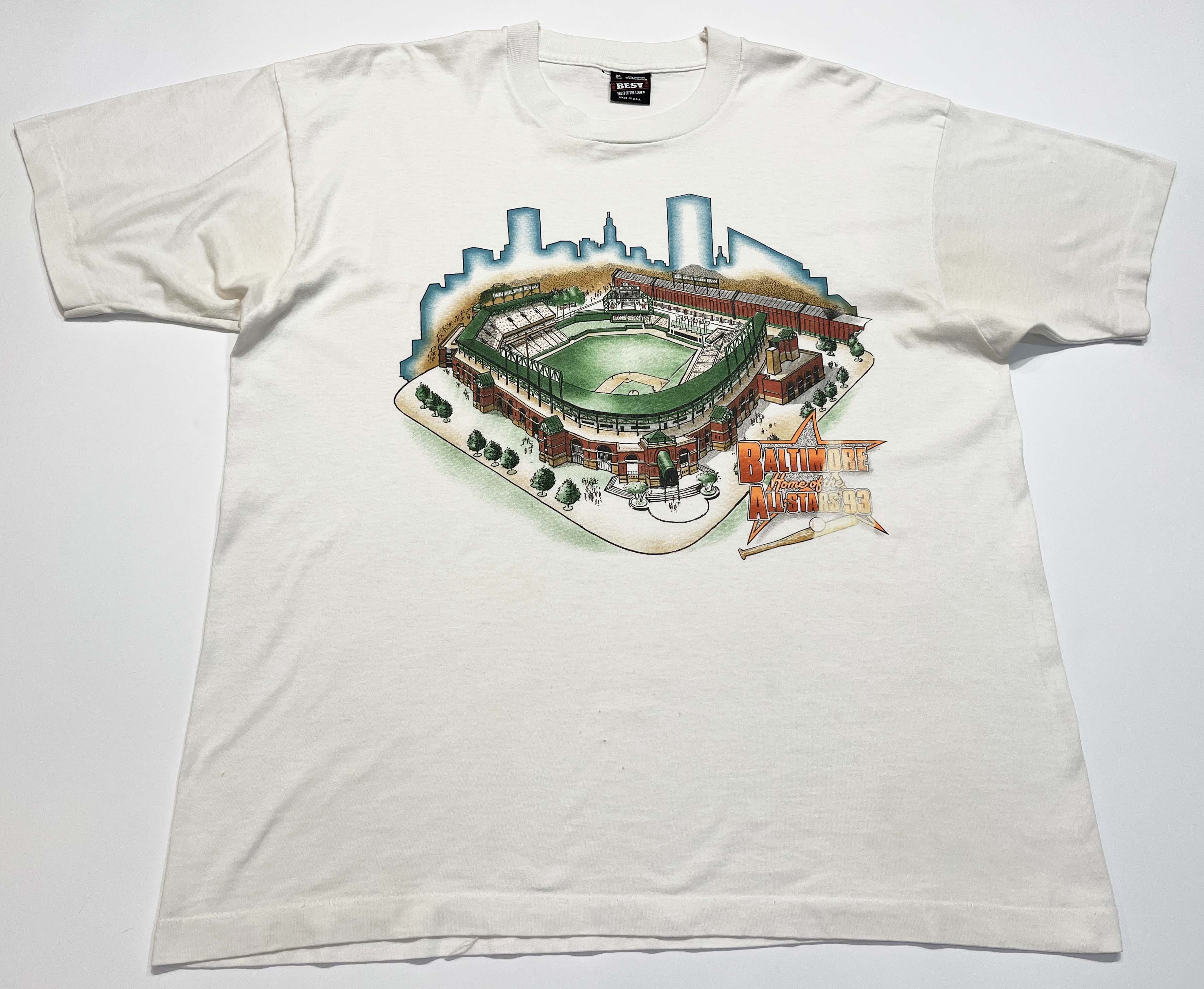 Fruit Of The Loom Vintage FOTL Baltimore Orioles MLB Baseball Stadium T-Shirt Size US XL / EU 56 / 4 - 1 Thumbnail