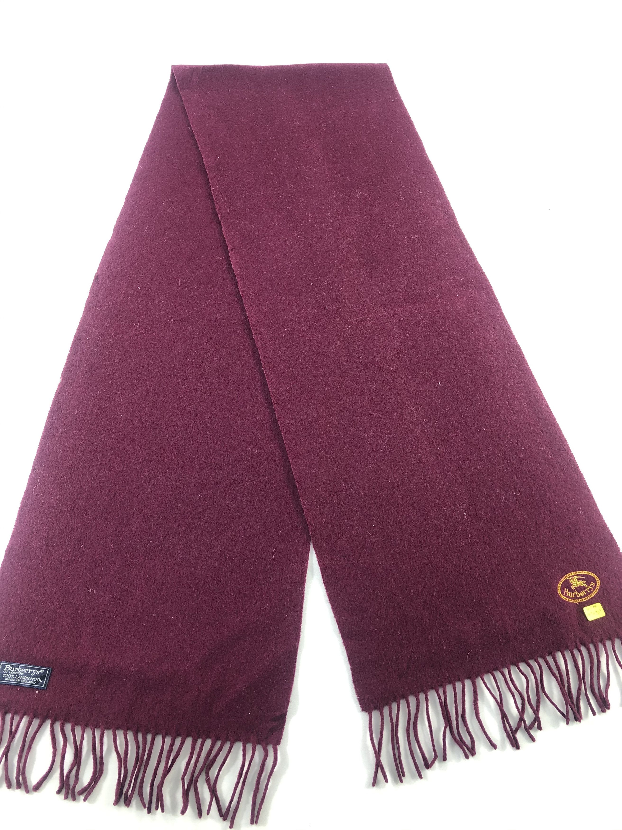Burberry Burberrys Lambswool Scarf / Muffler / Neckwear Size ONE SIZE - 2 Thumbnail