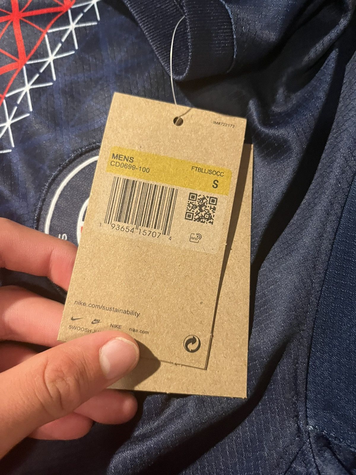 Nike Psg Nike Blue City Jersey Size US S / EU 44-46 / 1 - 3 Thumbnail