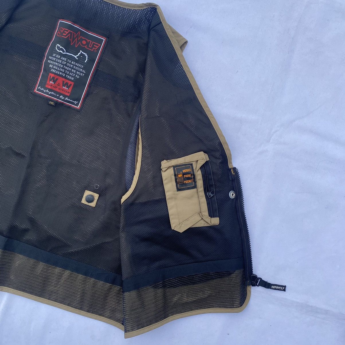 Hunter × Japanese Brand × Vintage SeaWolf Hunters Fishing Angler’s Gear Multi Pocket Vest Size US XXL / EU 58 / 5 - 14 Thumbnail