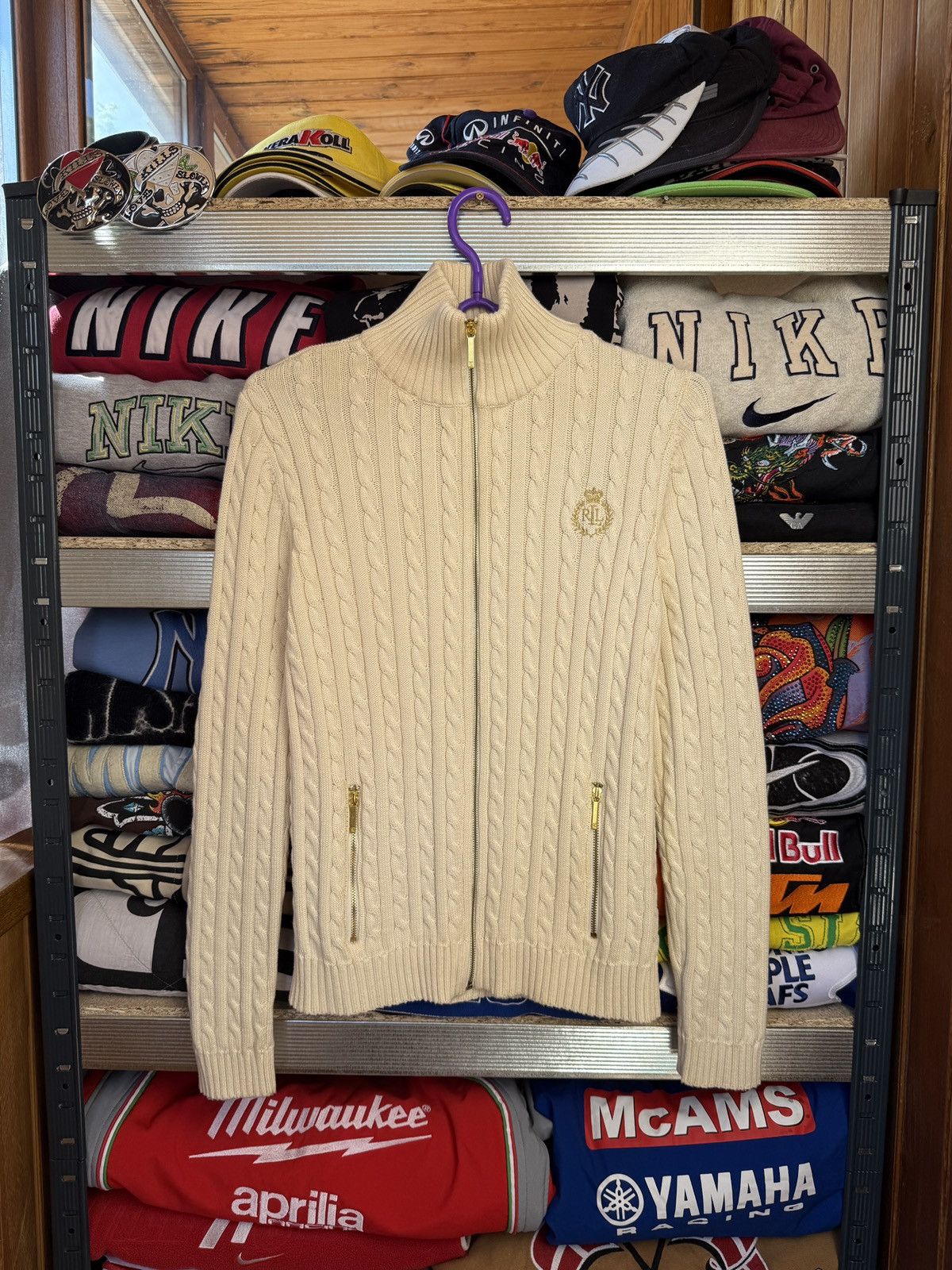 Polo Ralph Lauren Vintage Knit Polo Ralph Lauren Sweatshirt Oldmoney Size US M / EU 48-50 / 2 - 1 Thumbnail