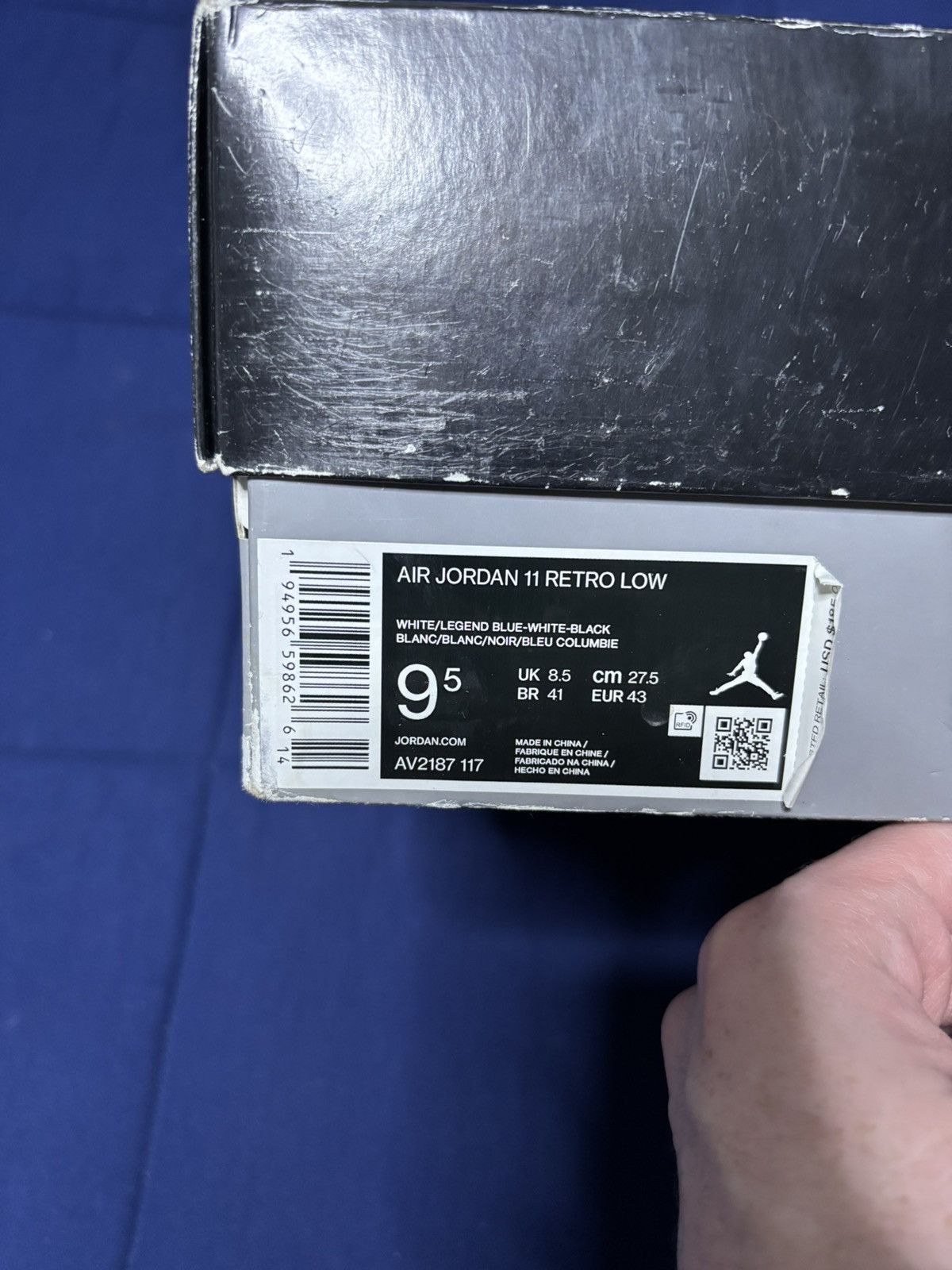 Jordan Brand Jordan 11 Retro High Legend Blue 2024 Size 11.5 Size US 11.5 / EU 44-45 - 9 Thumbnail