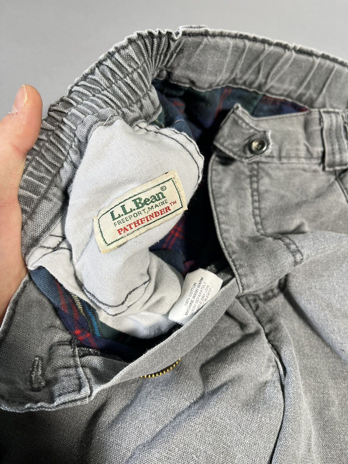 L.L. Bean × Vintage Vintage Flannel Lined L.L.Bean Jeans Size 32" / US 10 / IT 46 - 6 Thumbnail