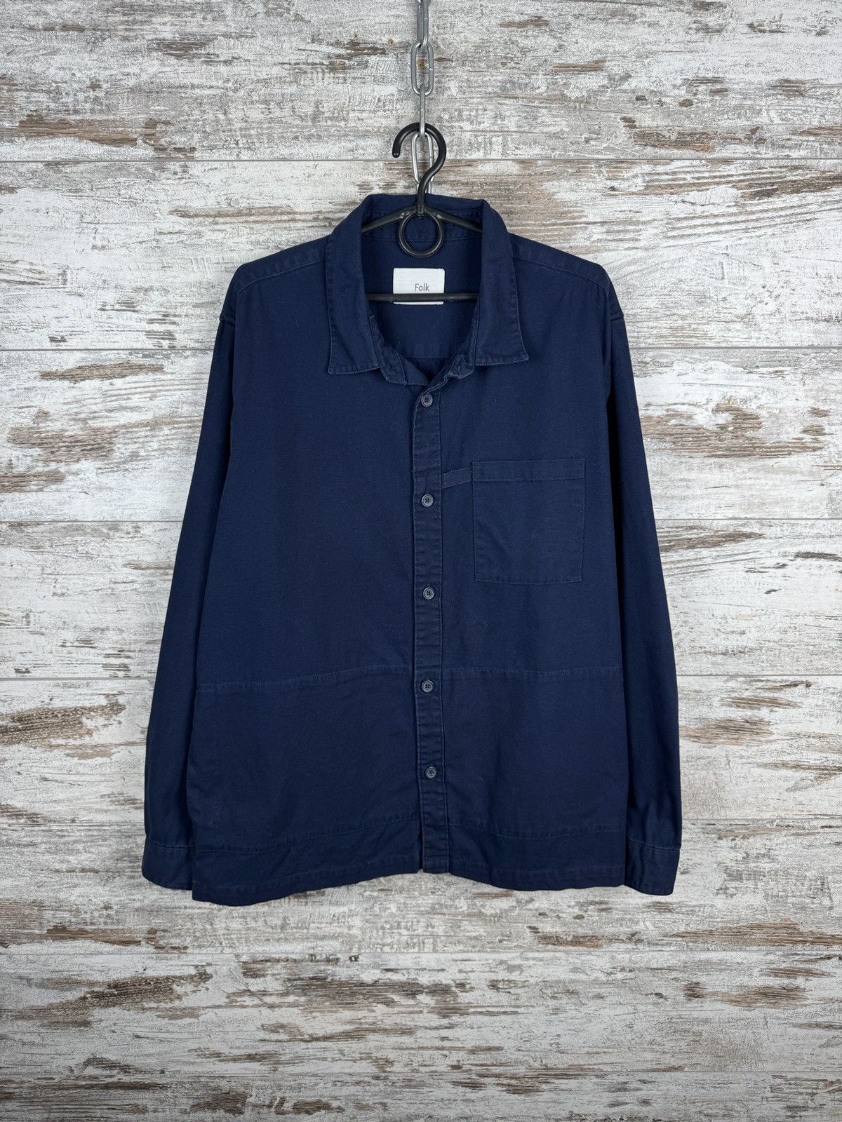 Folk Mens Vintage Folk pocket Shirts button up jacket overshirt Size US M / EU 48-50 / 2 - 1 Thumbnail