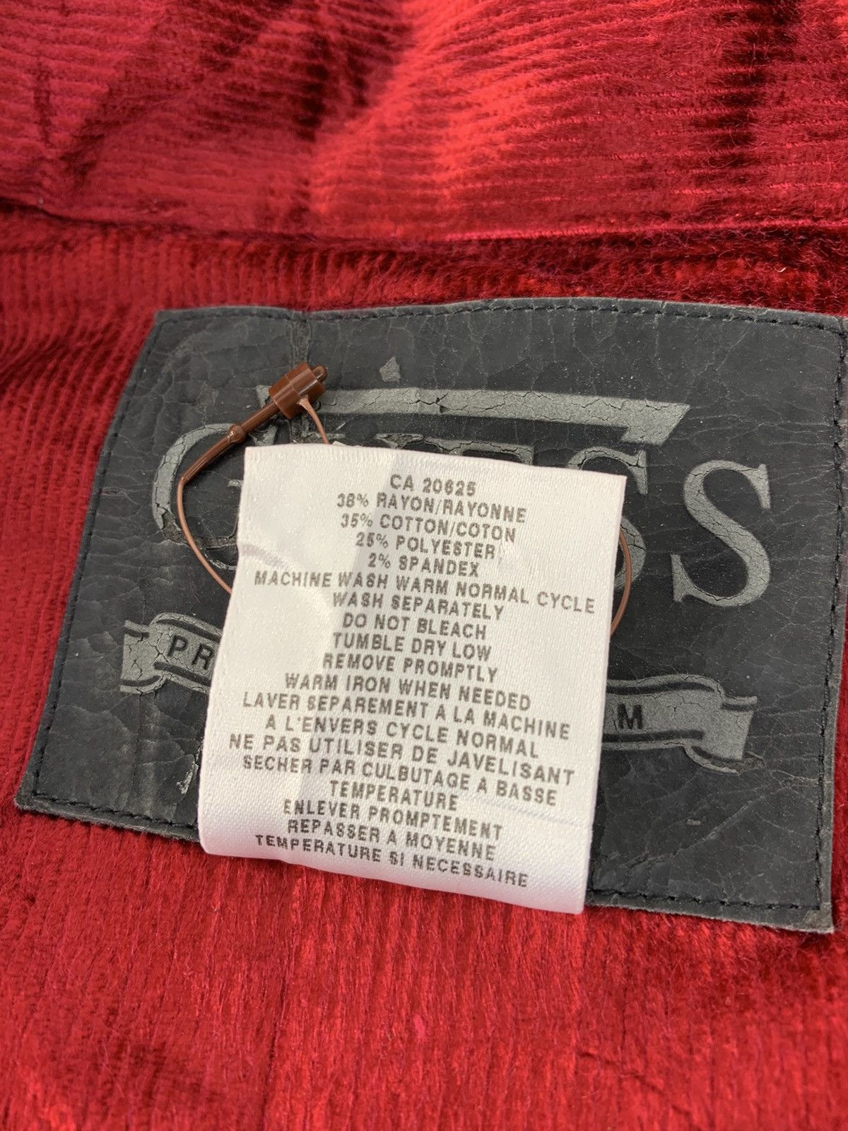 Guess Hype 90s Guess Usa Red Corduroy Glamorous Shirt Western Day Size S / US 4 / IT 40 - 8 Thumbnail