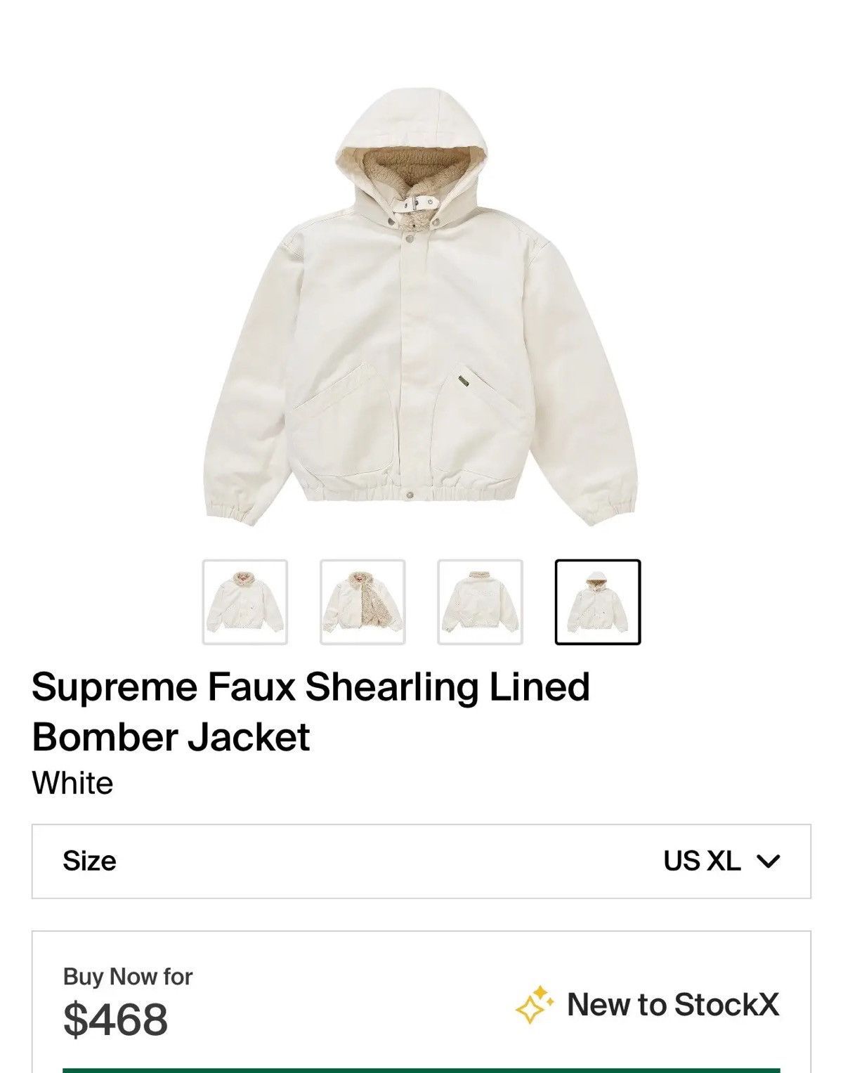 Supreme Supreme faux sherling lined bomber jacked Size US L / EU 52-54 / 3 - 4 Thumbnail