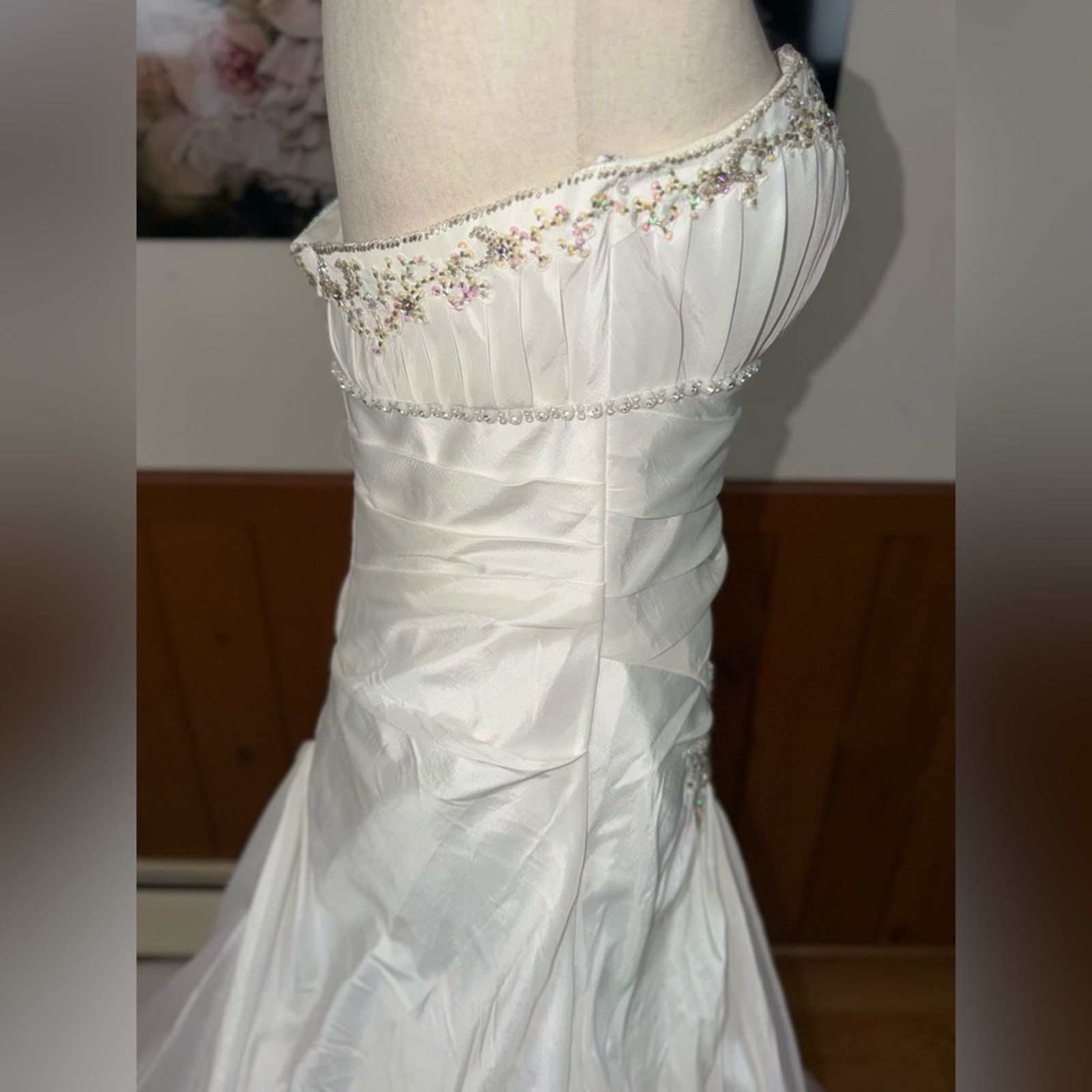 Other Beautiful New Vintage Y2K Cinderella Bridal Wedding Gown Size L / US 10 / IT 46 - 6 Thumbnail