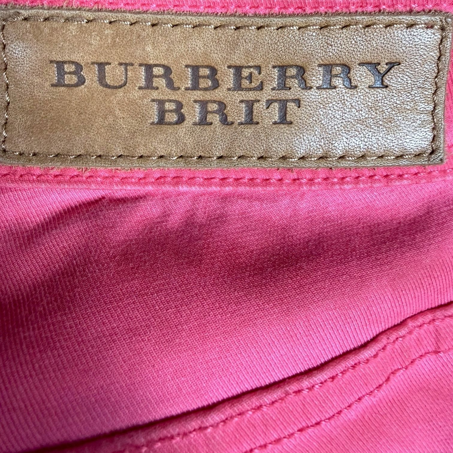 Burberry Burberry Brit Women's Skinny Crop Pink Jeans W29 $425 retail Size 29" - 12 Thumbnail