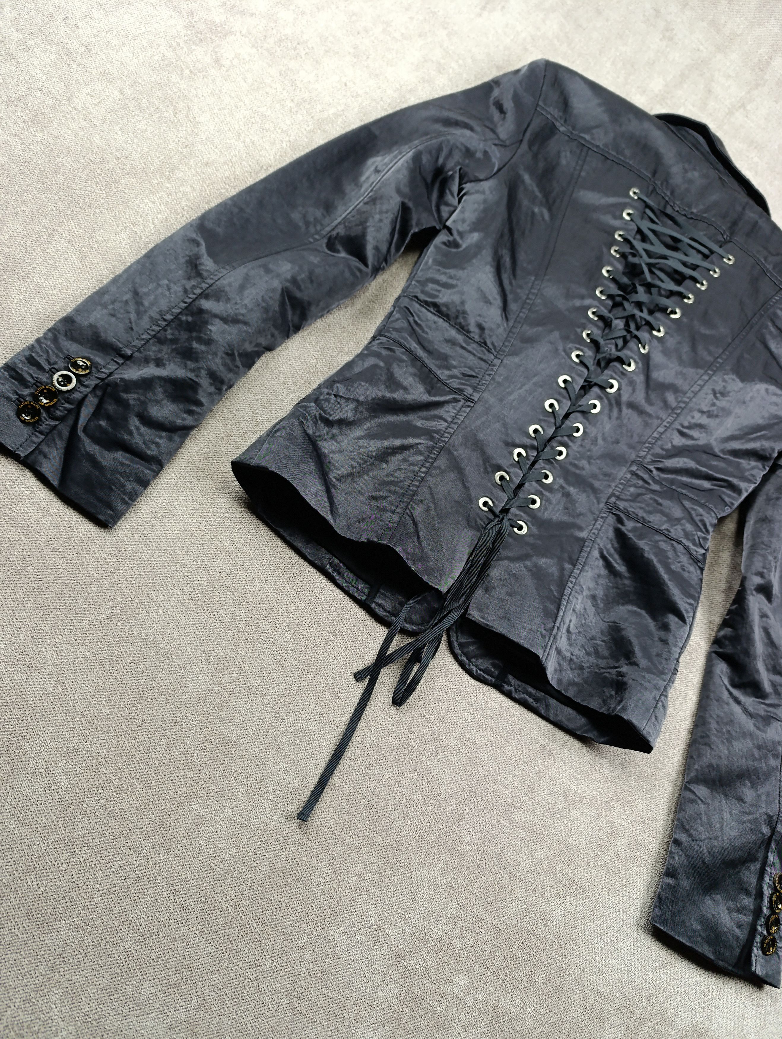 Rock & Republic ROCK REPUBLIC TAILOR NYLON GUNMETAL BLAZER CORSET LACE-UP Size S / US 4 / IT 40 - 10 Thumbnail