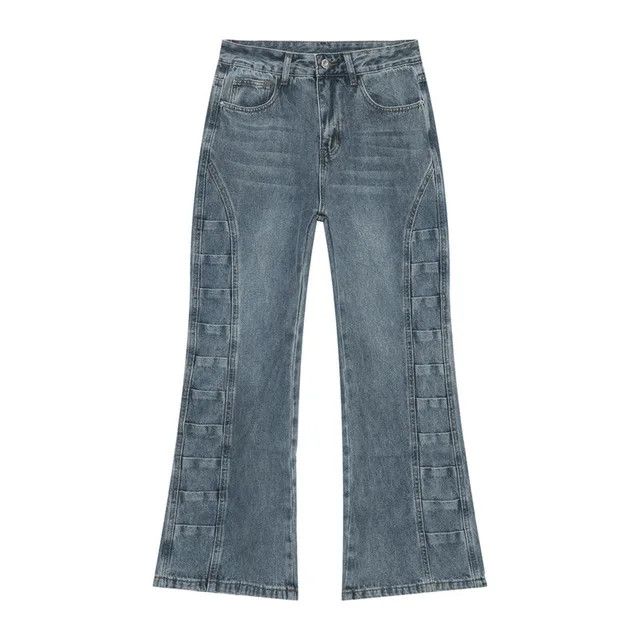 Japanese Brand Straight Leg Casual Solid Colour Loose Jeans Size US 29 - 6 Thumbnail