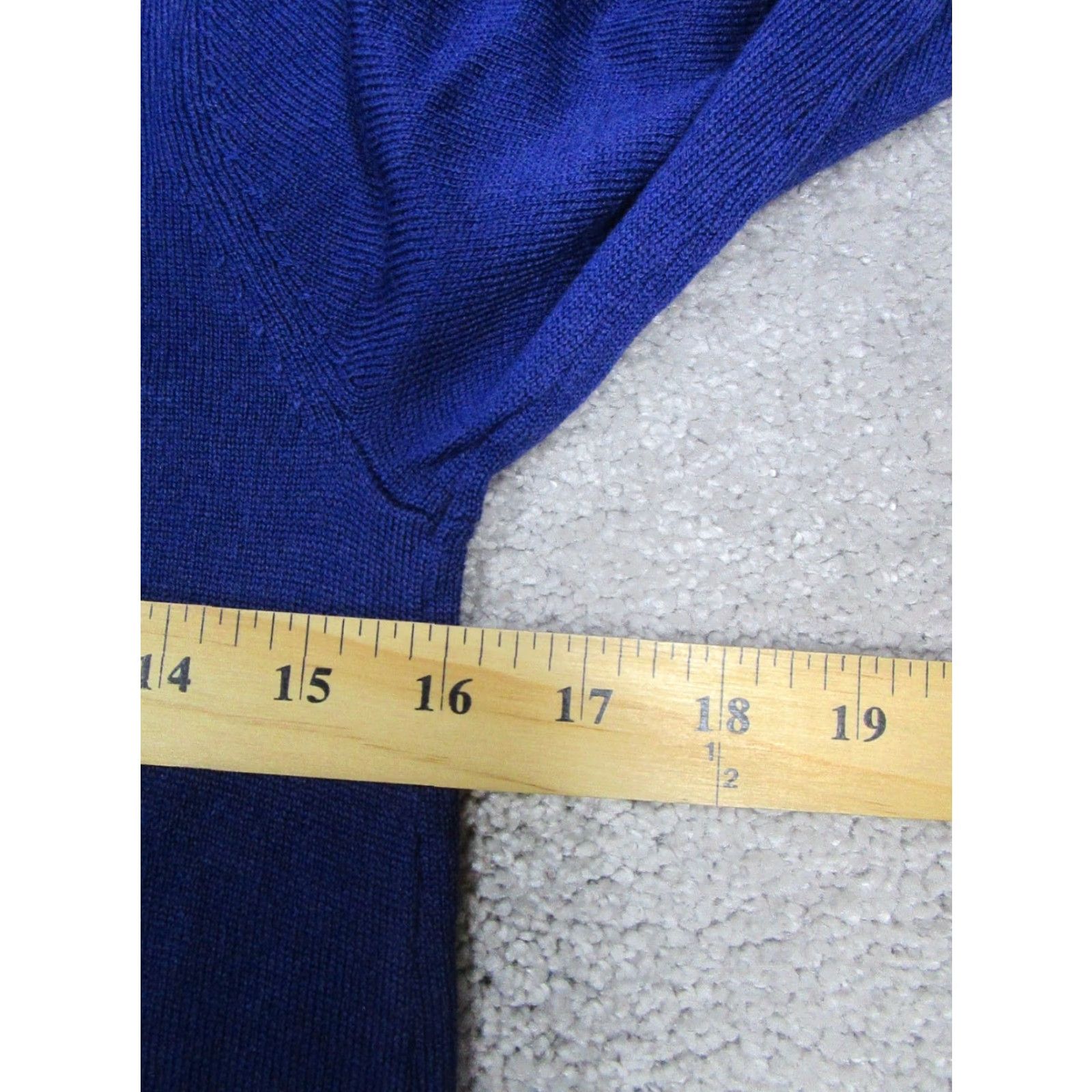 Ann Taylor Ann Taylor Sweater Womens Xs Blue Wool Blend Knit Pullover Size XXS / US 00 / IT 34 - 7 Thumbnail