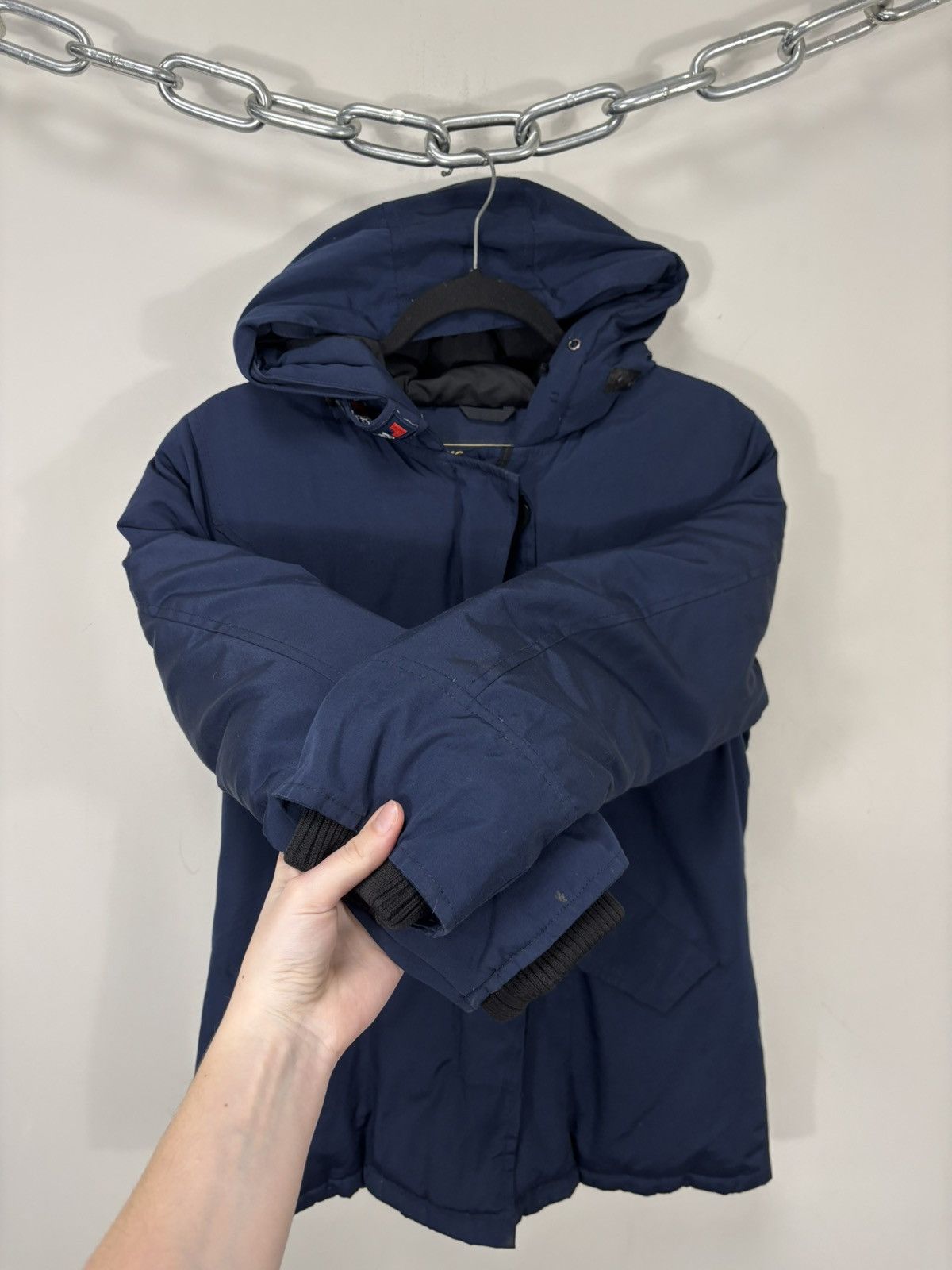 Woolrich Woolen Mills Woolrich Women’s Blue Hooded Down Puffer Jacket Parka Coat Size XS / US 0-2 / IT 36-38 - 9 Thumbnail