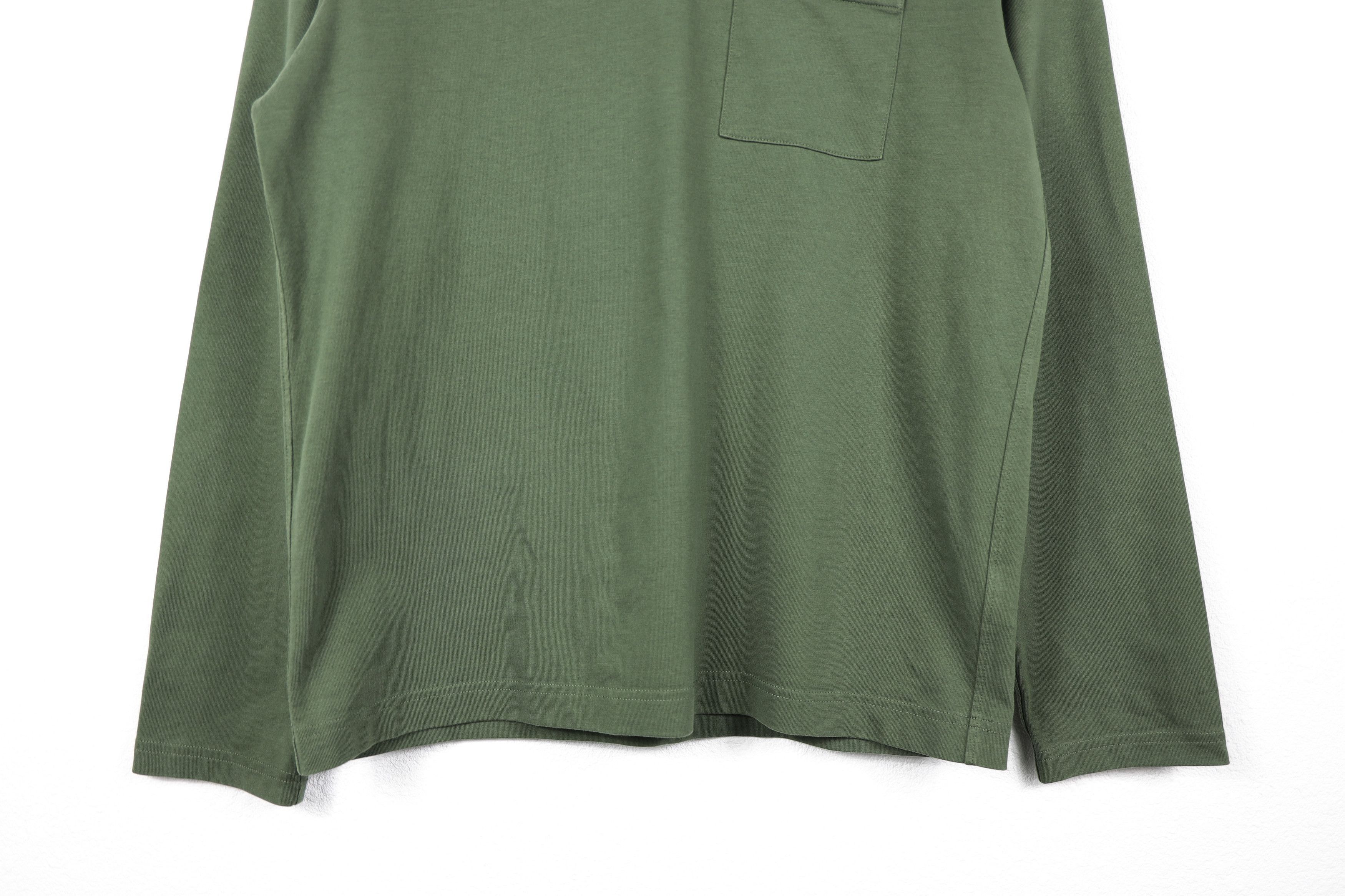 Arket Arket Army Green Military Pocket Long Sleeve Tee T-shirt Size US S / EU 44-46 / 1 - 3 Thumbnail
